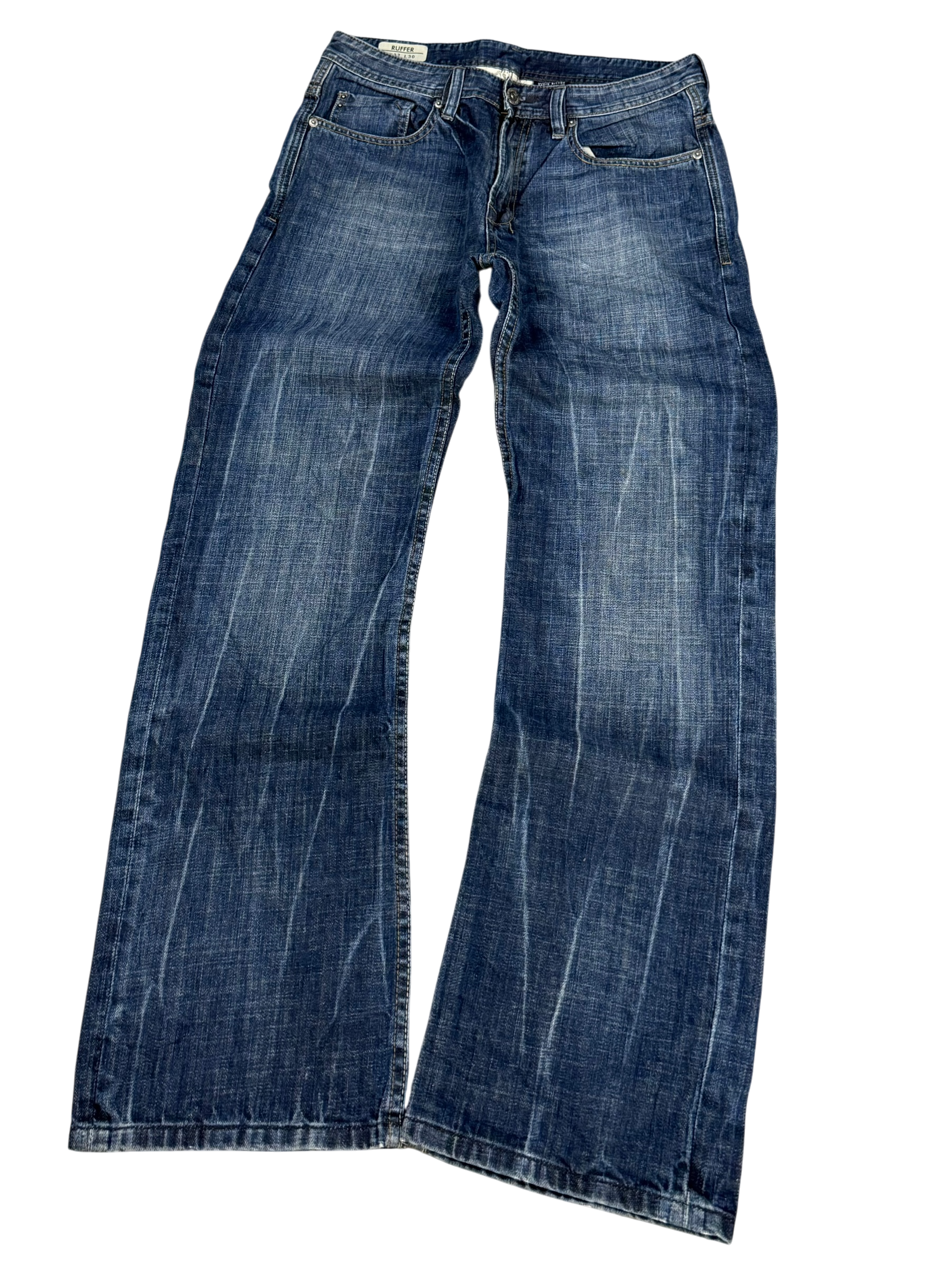 Washed Bootcut Jeans (XS-S)