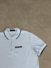 Prada Slim Fit Polo Shirt Baby Blue (S)