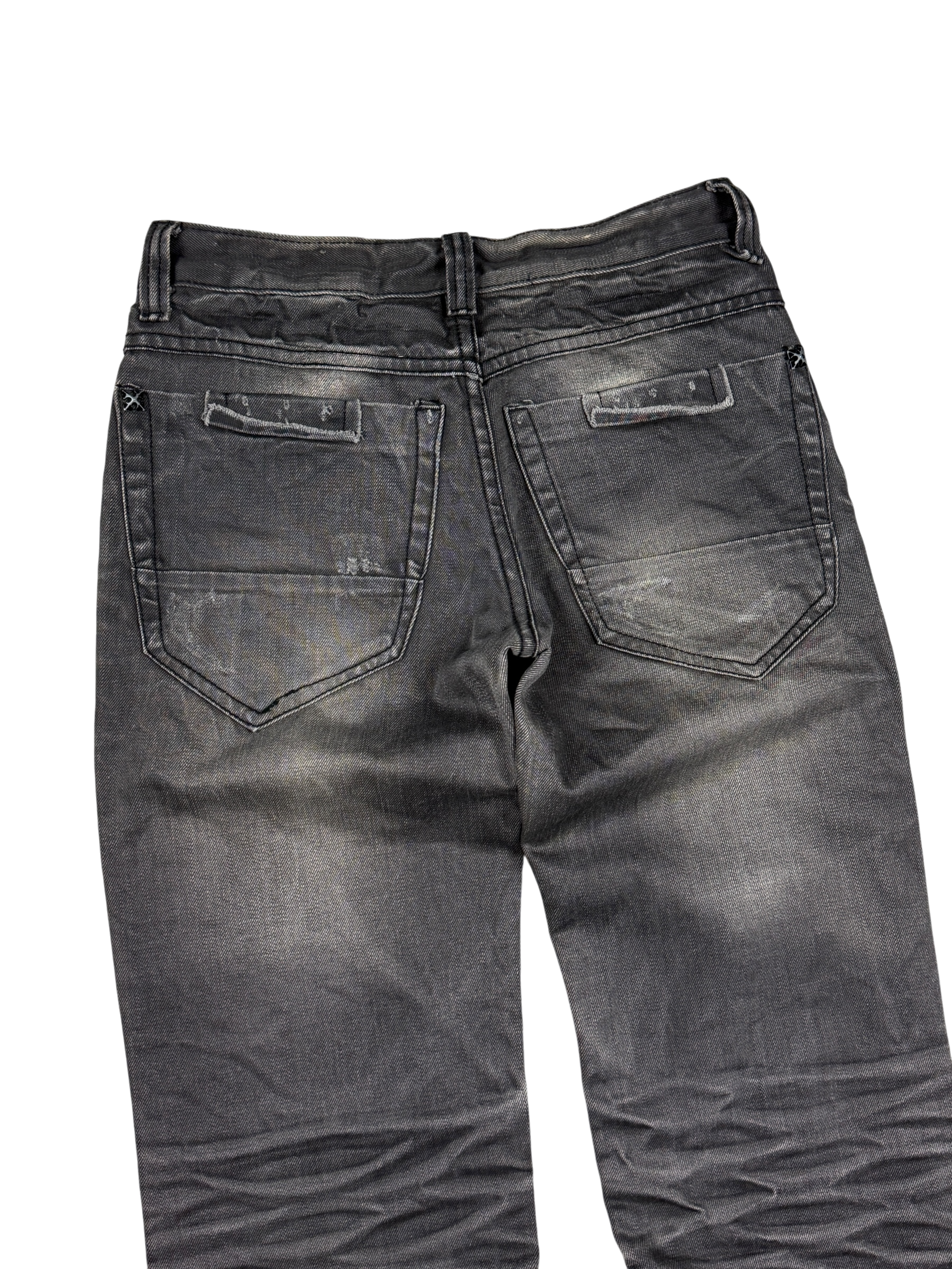 Crazy Washed Bootcut Jeans (XXS)