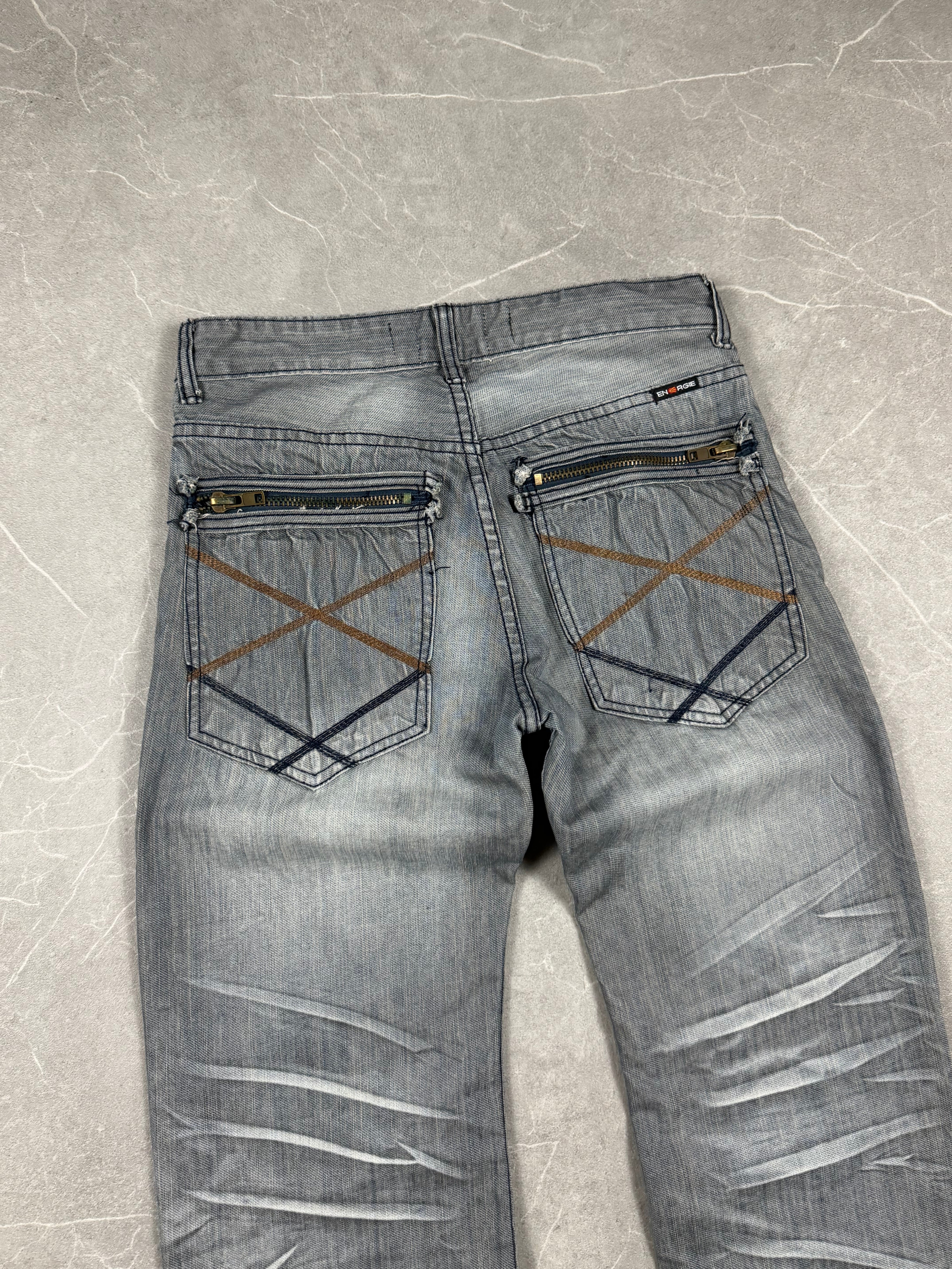 Vintage washed Straight Jeans (S)