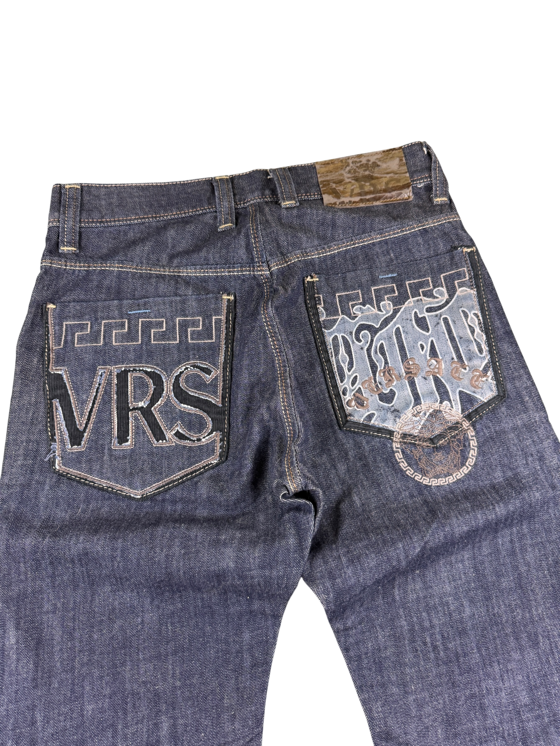 Versace vintate Big Logo Straight Jeans (S)