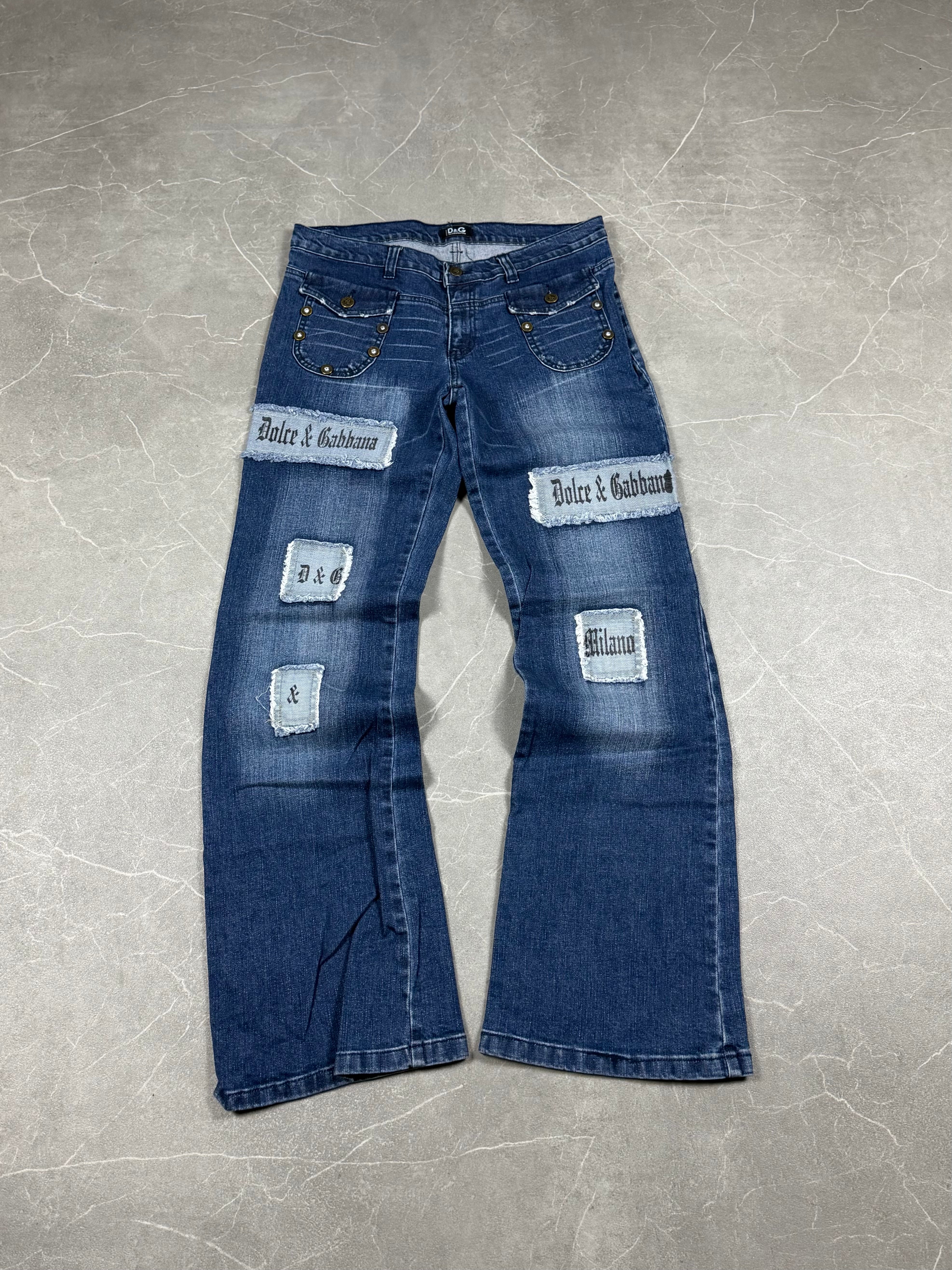 Dolce Gabbana Logo Jeans (S)
