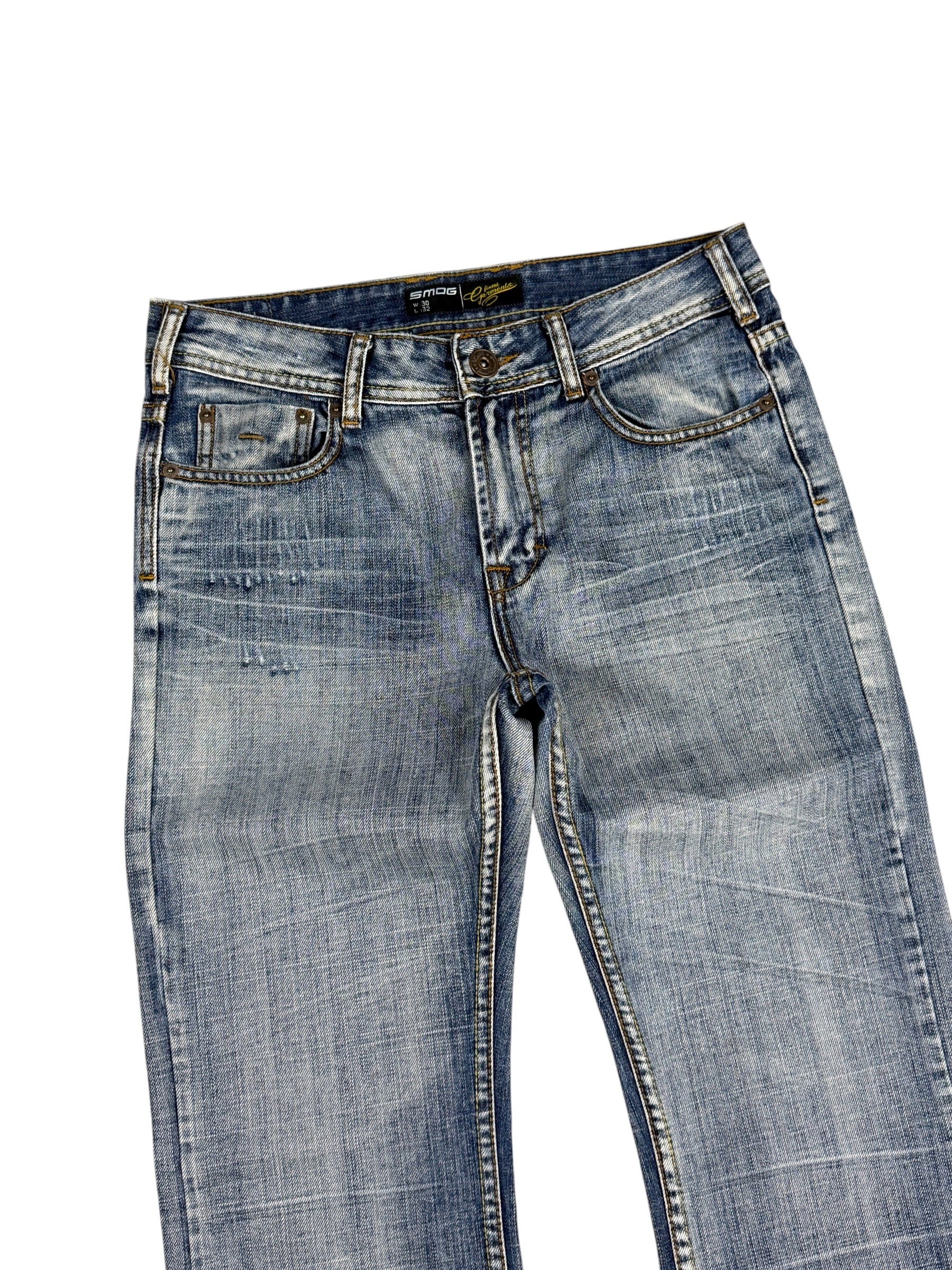 Vintage Washed Bootcut Jeans (S)