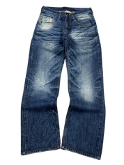 Crazy Washed Straight Jeans (S)