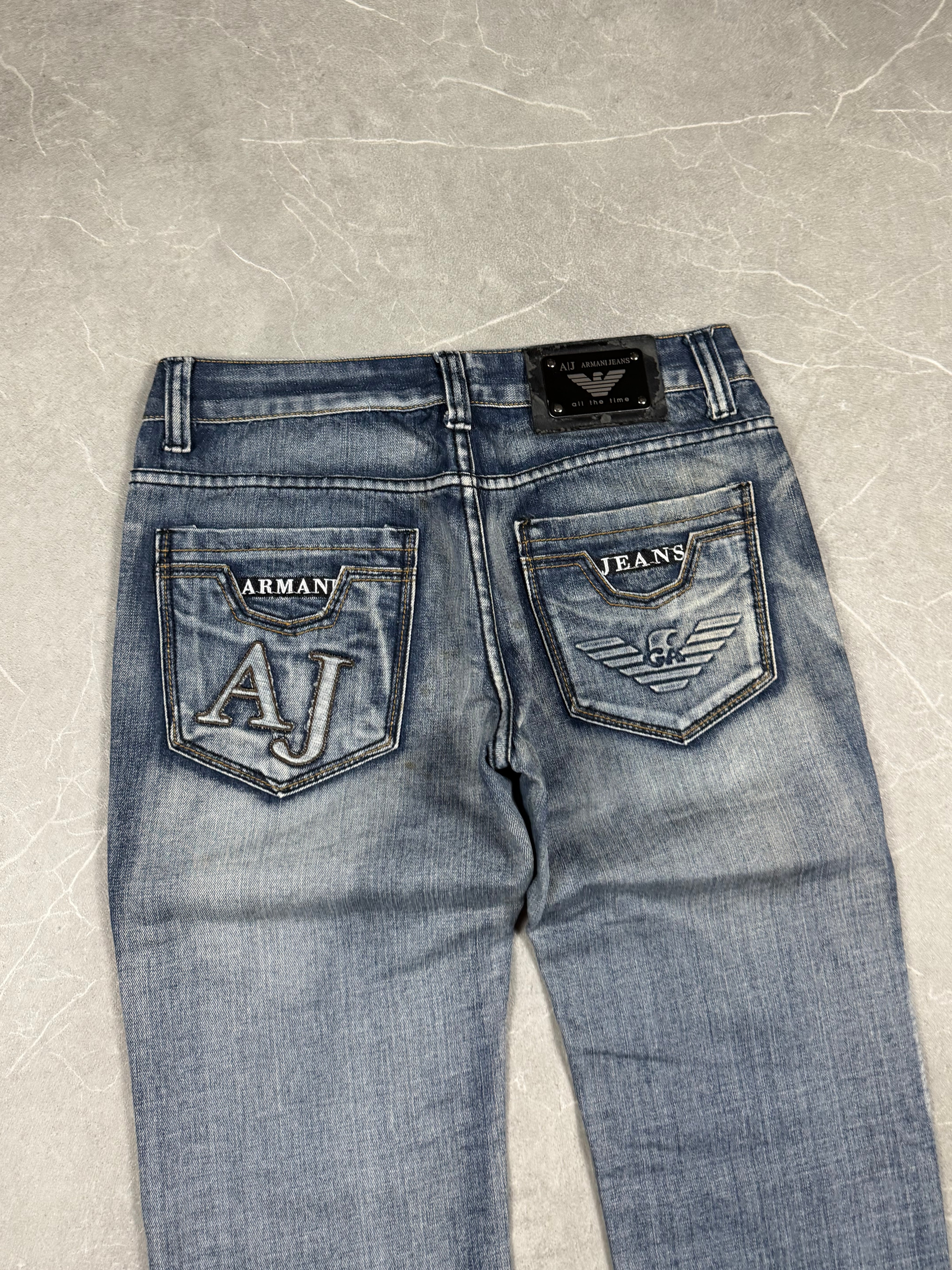 Armani Big Logo washed Slim/Straight Jeans (S)
