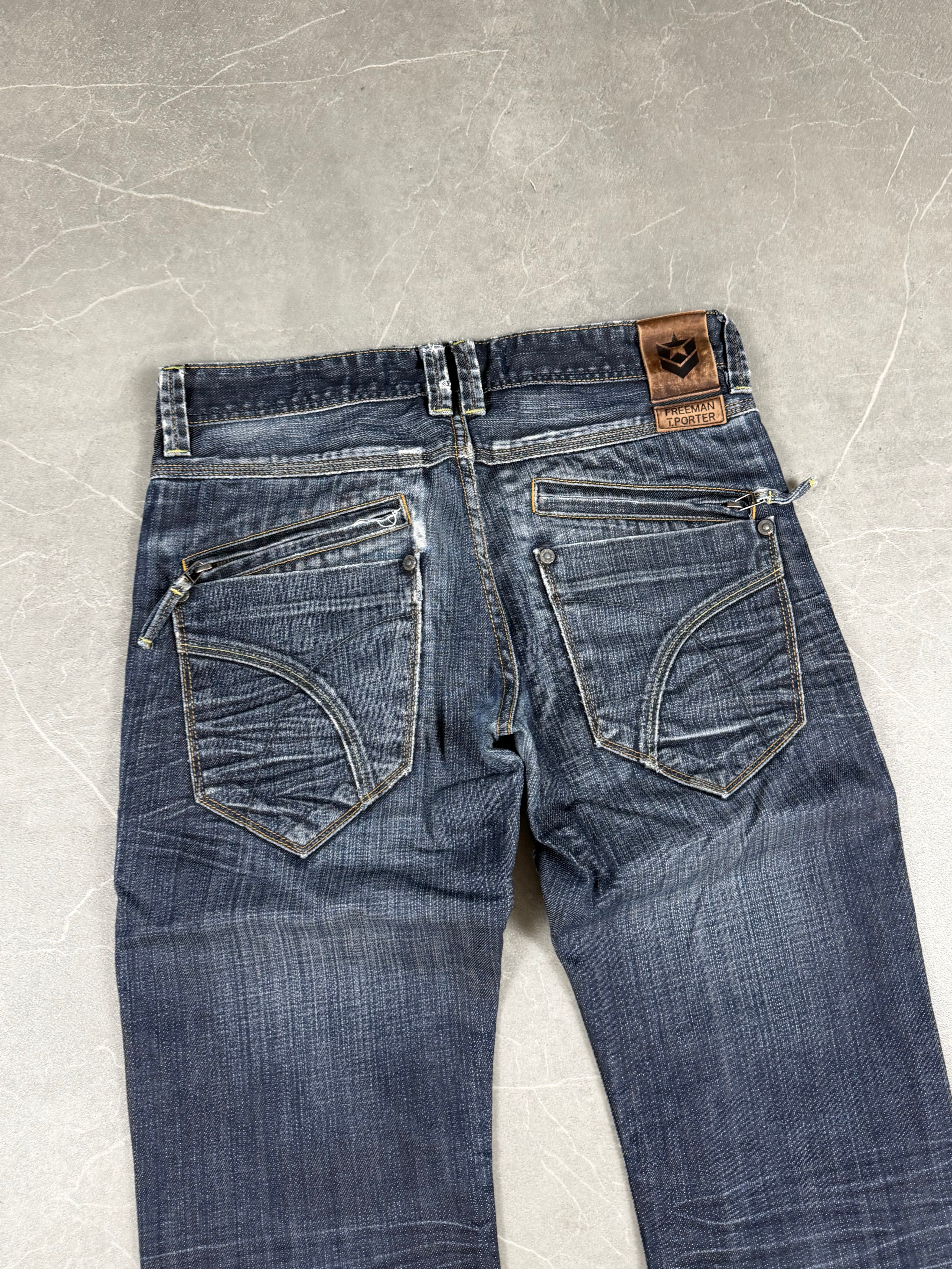 Vintage Washed Slim Jeans (S-M)