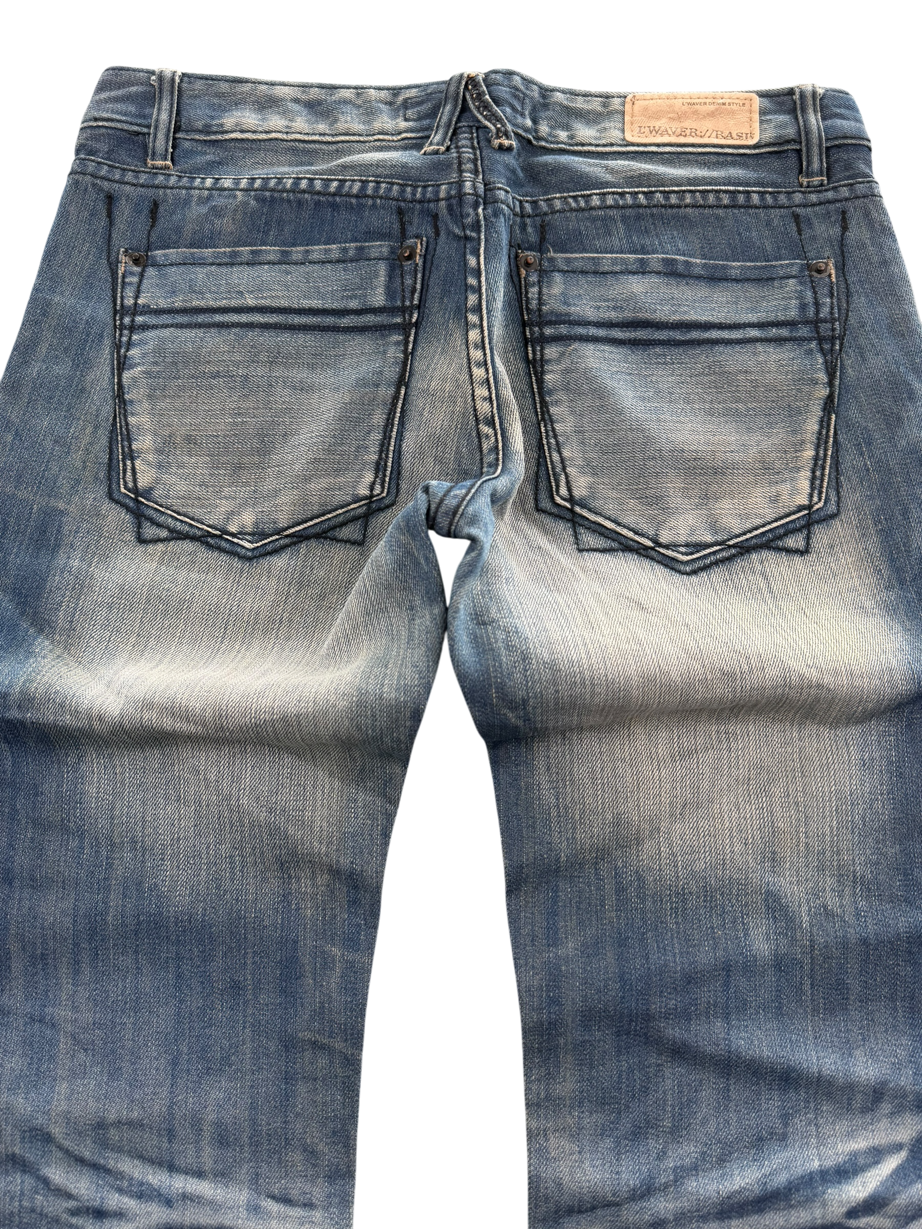 Washed Bootcut Jeans (XS-S)