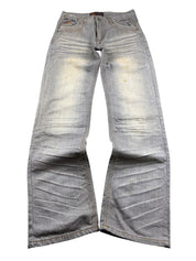 Crazy washed Straight Jeans (S)
