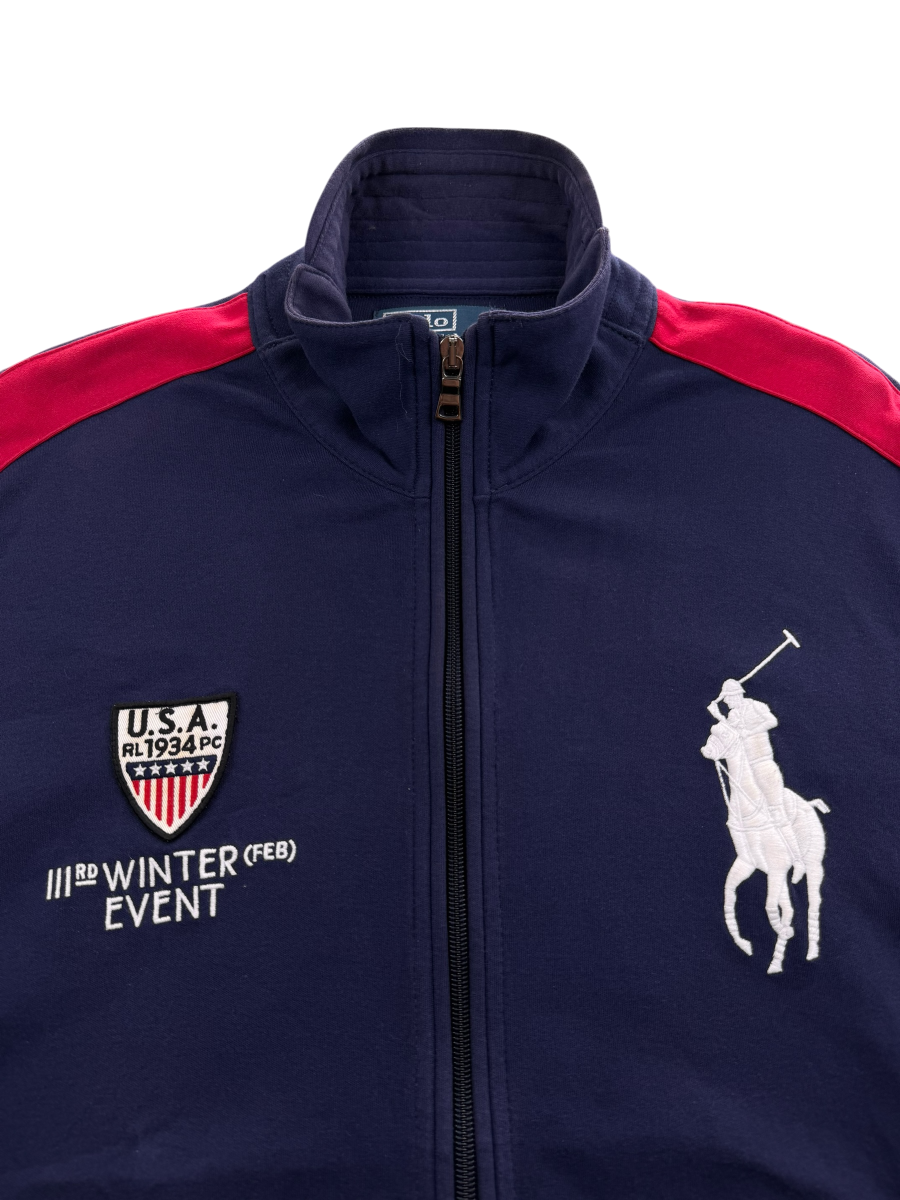 Ralph Lauren Big Pony USA Zip Hoodie (M)
