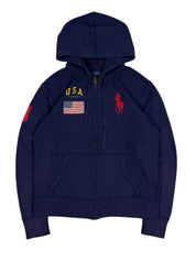Ralph Lauren Big Pony USA Zip Hoodie (XS)