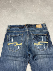 Vintage Washed Bootcut Jeans (S)