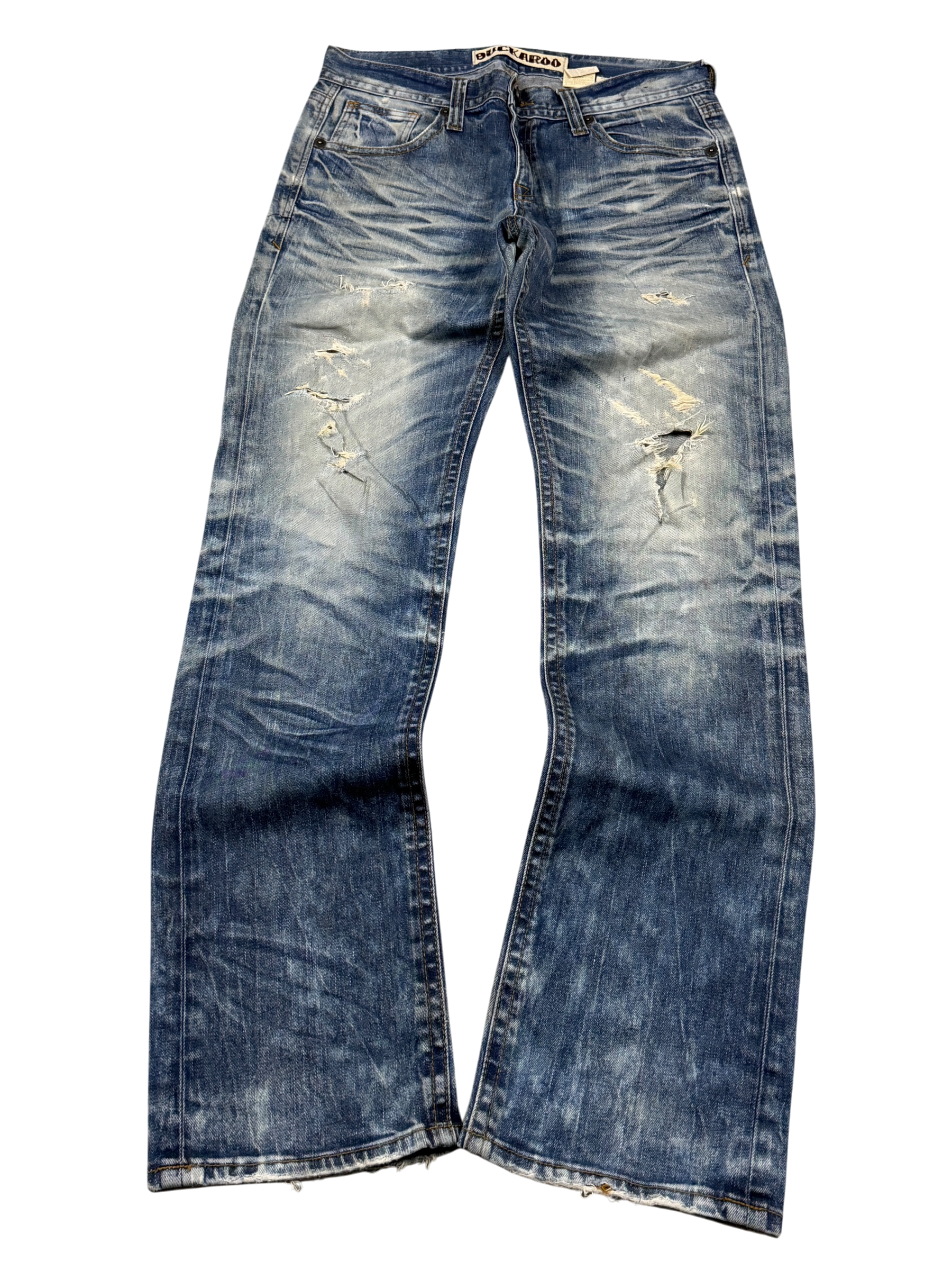 Crazy Washed Straight Jeans (S-M)