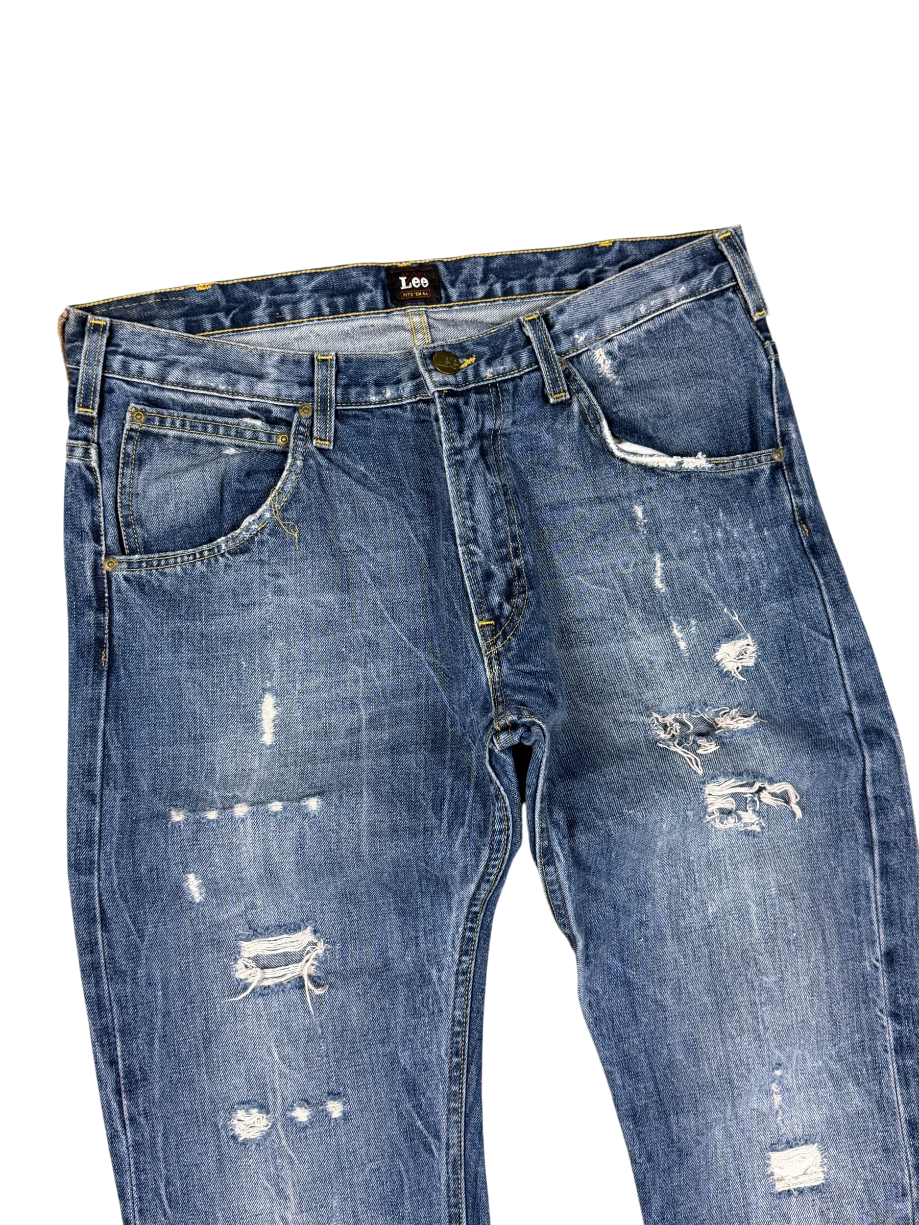 Vintage washed Straight Jeans (L)