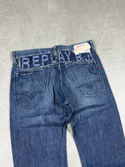 Replay Big Logo Bootcut Jeans (M)