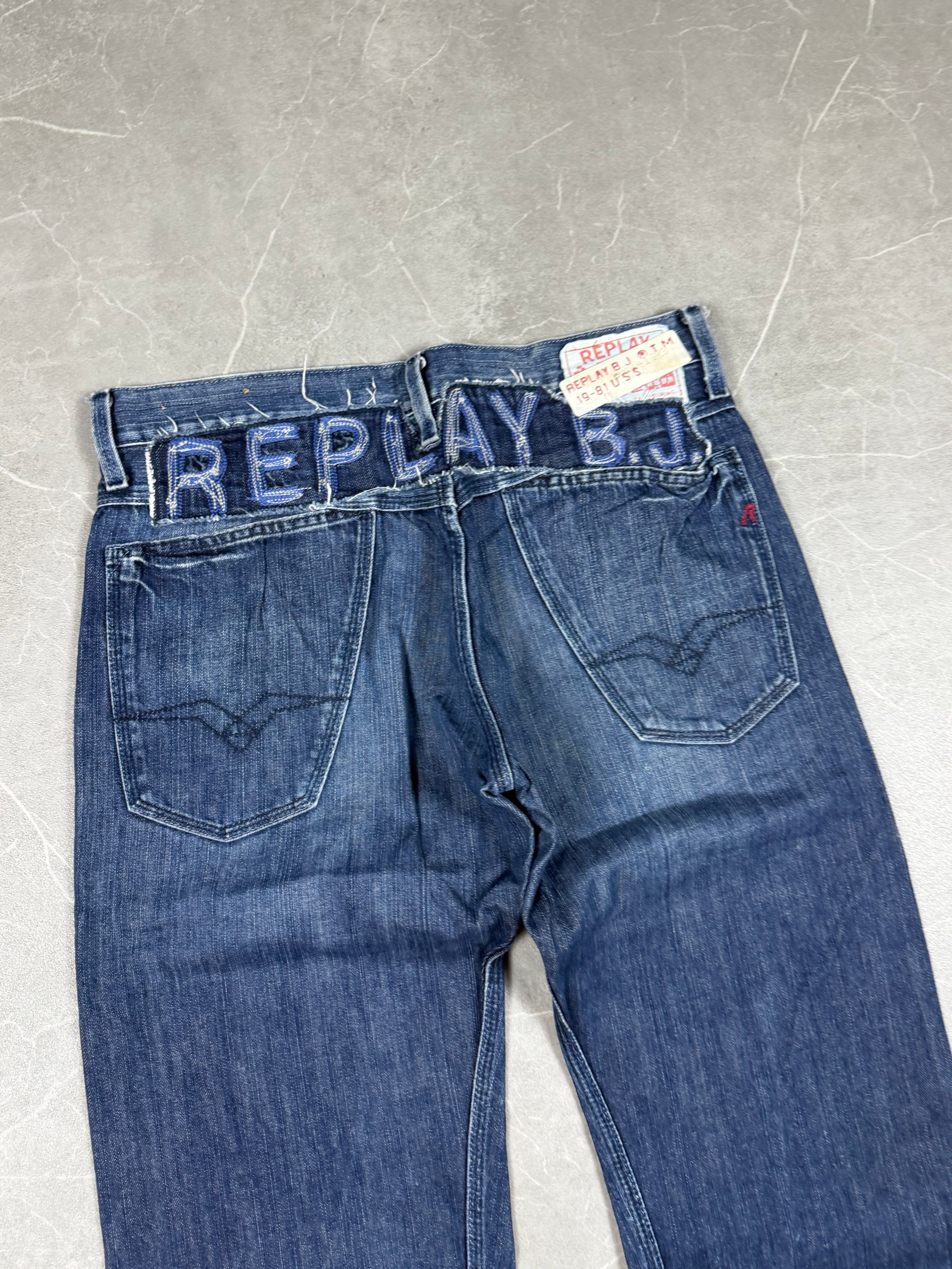 Replay Big Logo Bootcut Jeans (M)