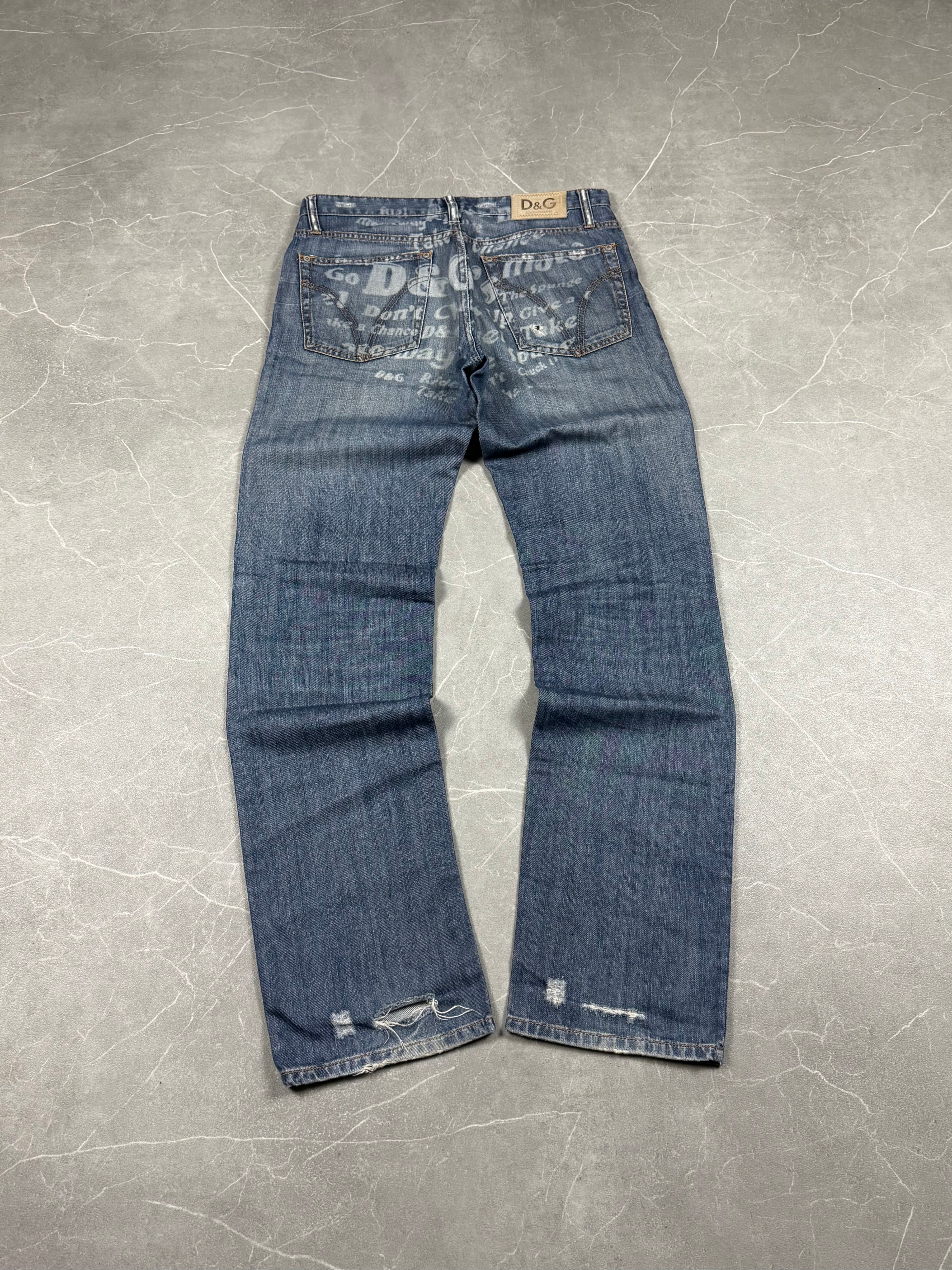 Dolce Gabbana Big Logo Jeans (M-L)