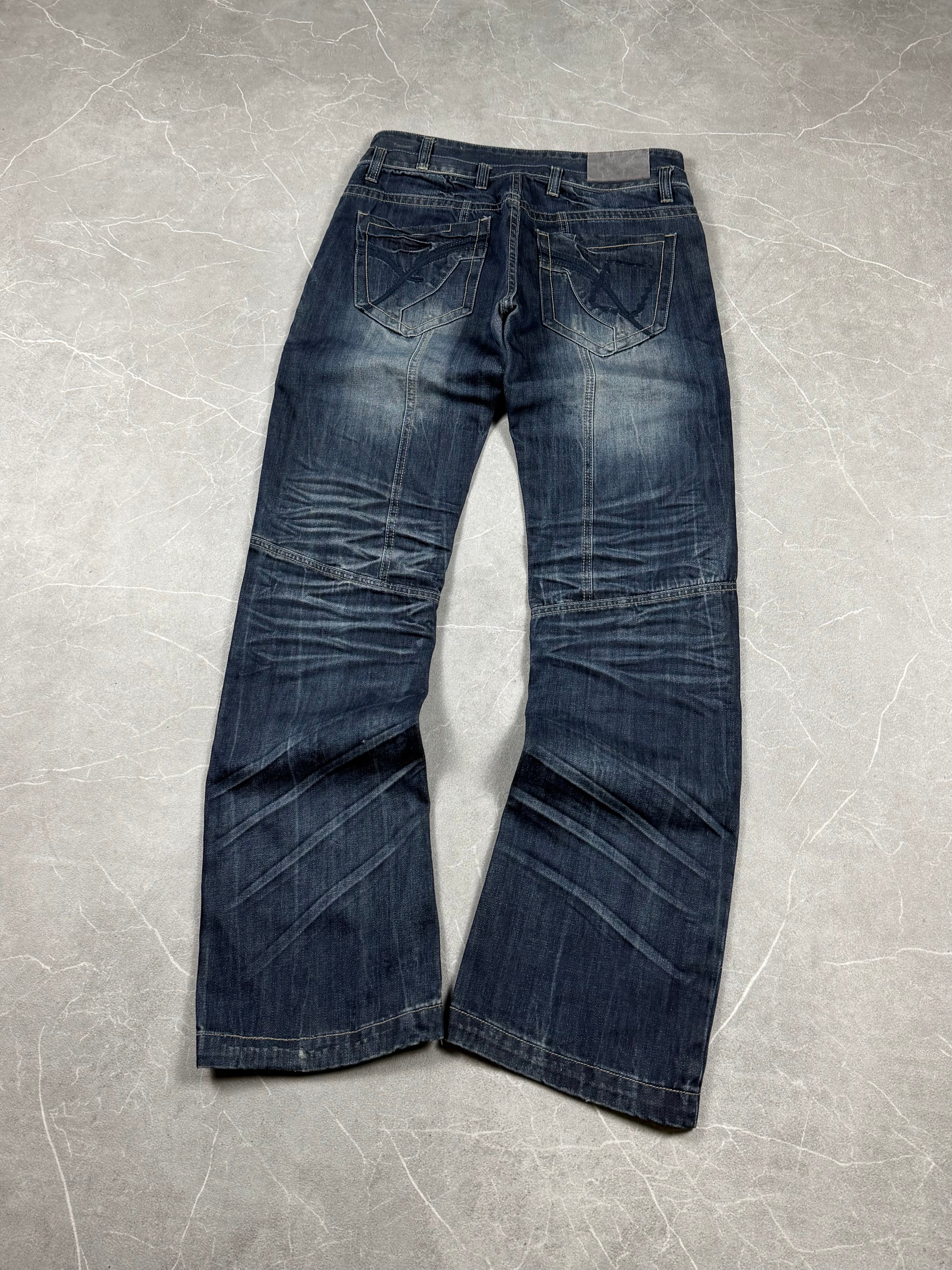 Vintage washed Straight Jeans (M-L)