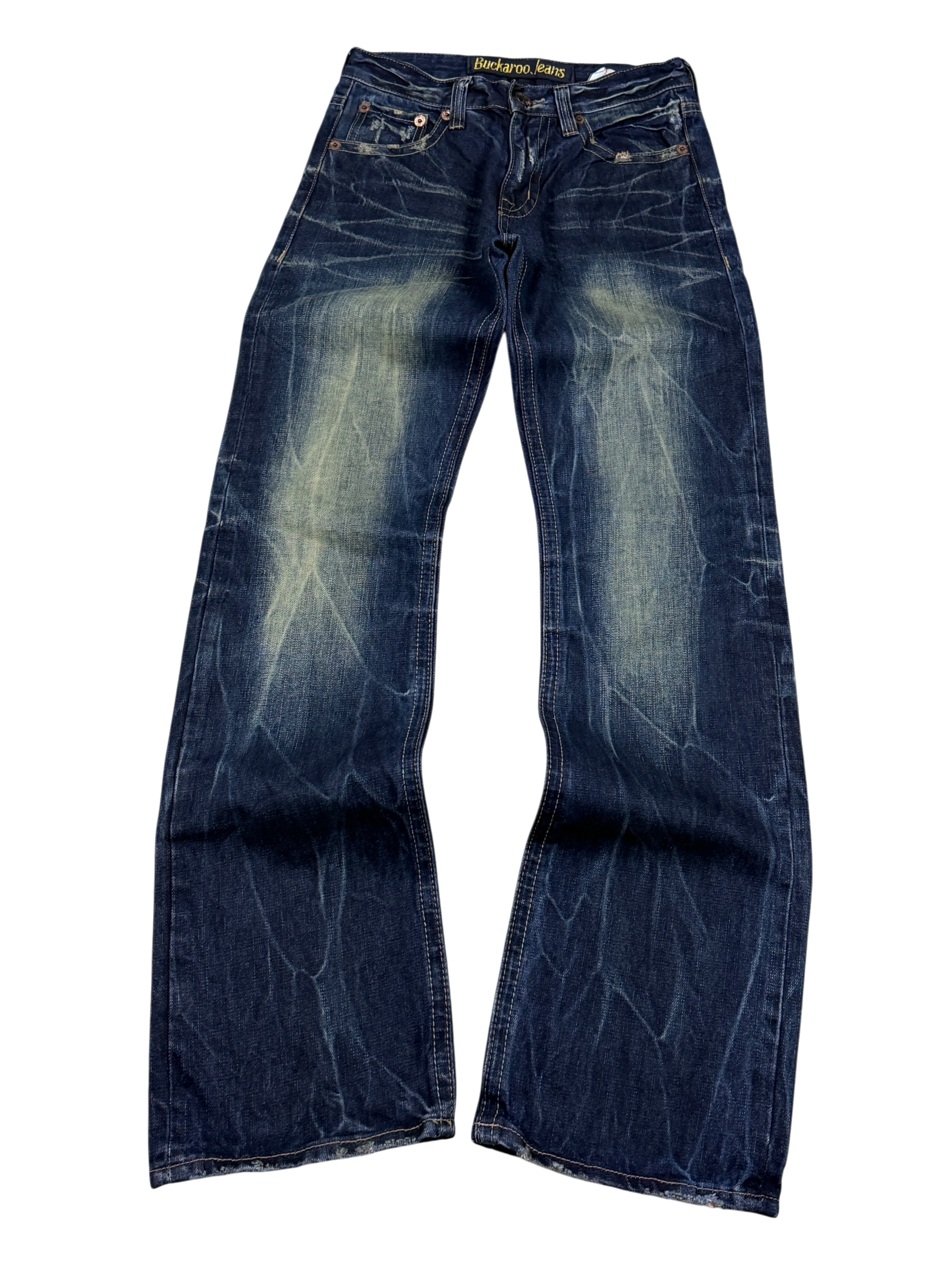 Ultra Washed Straight Jeans (XS-S)