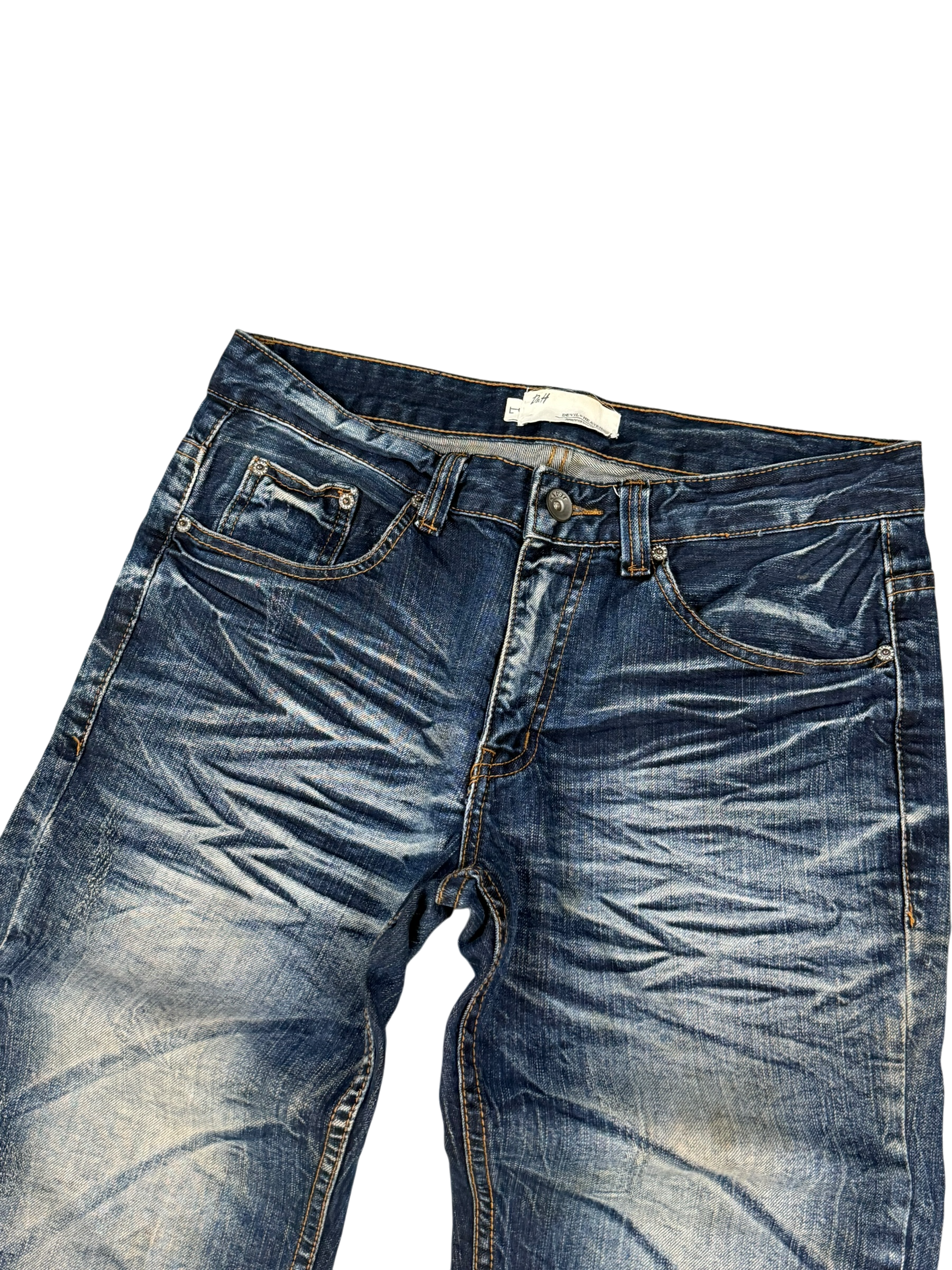 Crazy Washed Slim Fit Jeans (S)