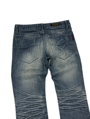 Crazy washed Straight Jeans (XS)