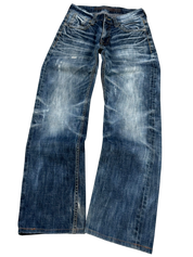 Crazy Washed Straight Jeans (XS)