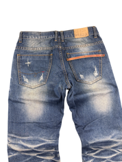 Crazy washed Straight Jeans (S)