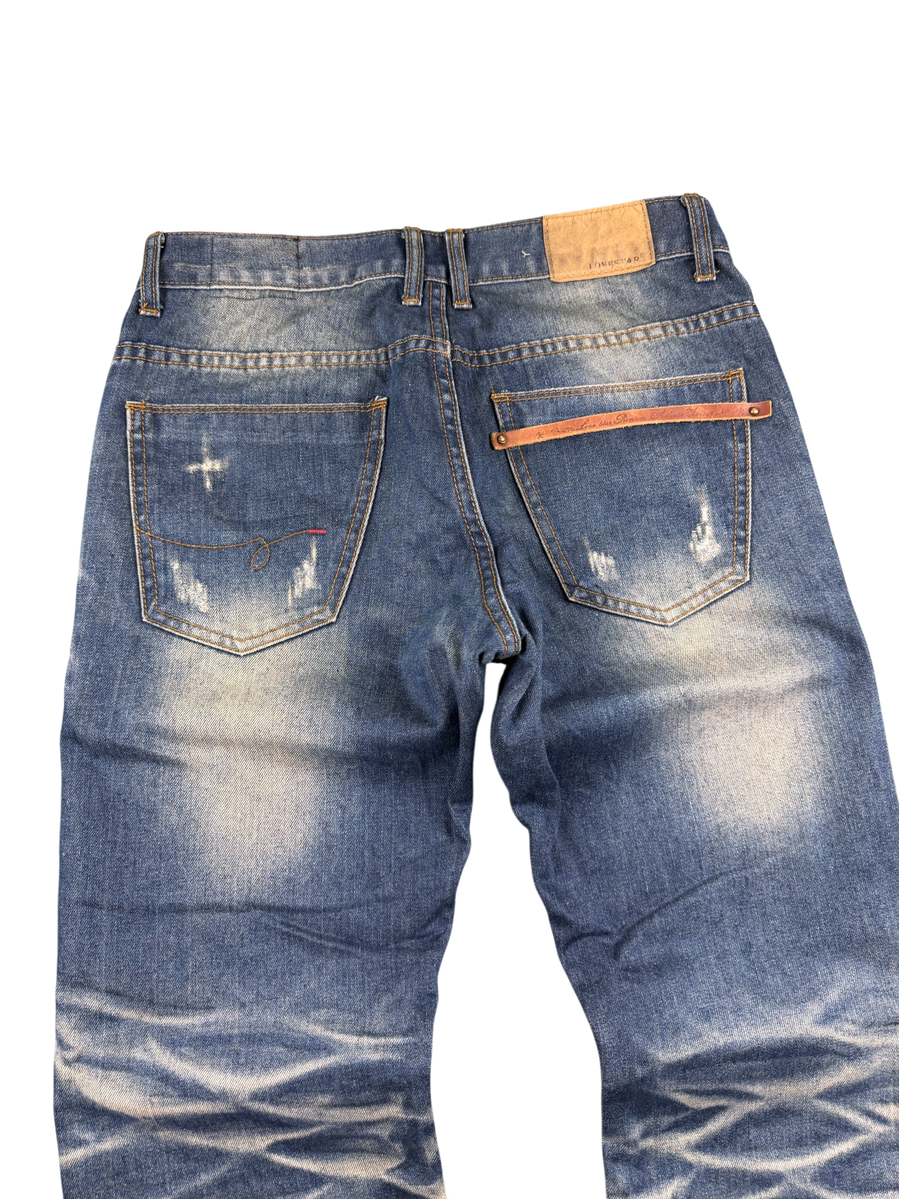 Crazy washed Straight Jeans (S)