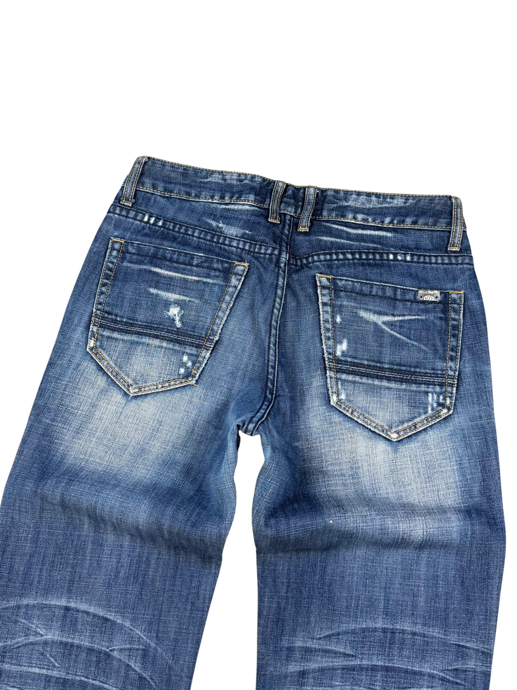 Washed Straight Fit Jeans (S)