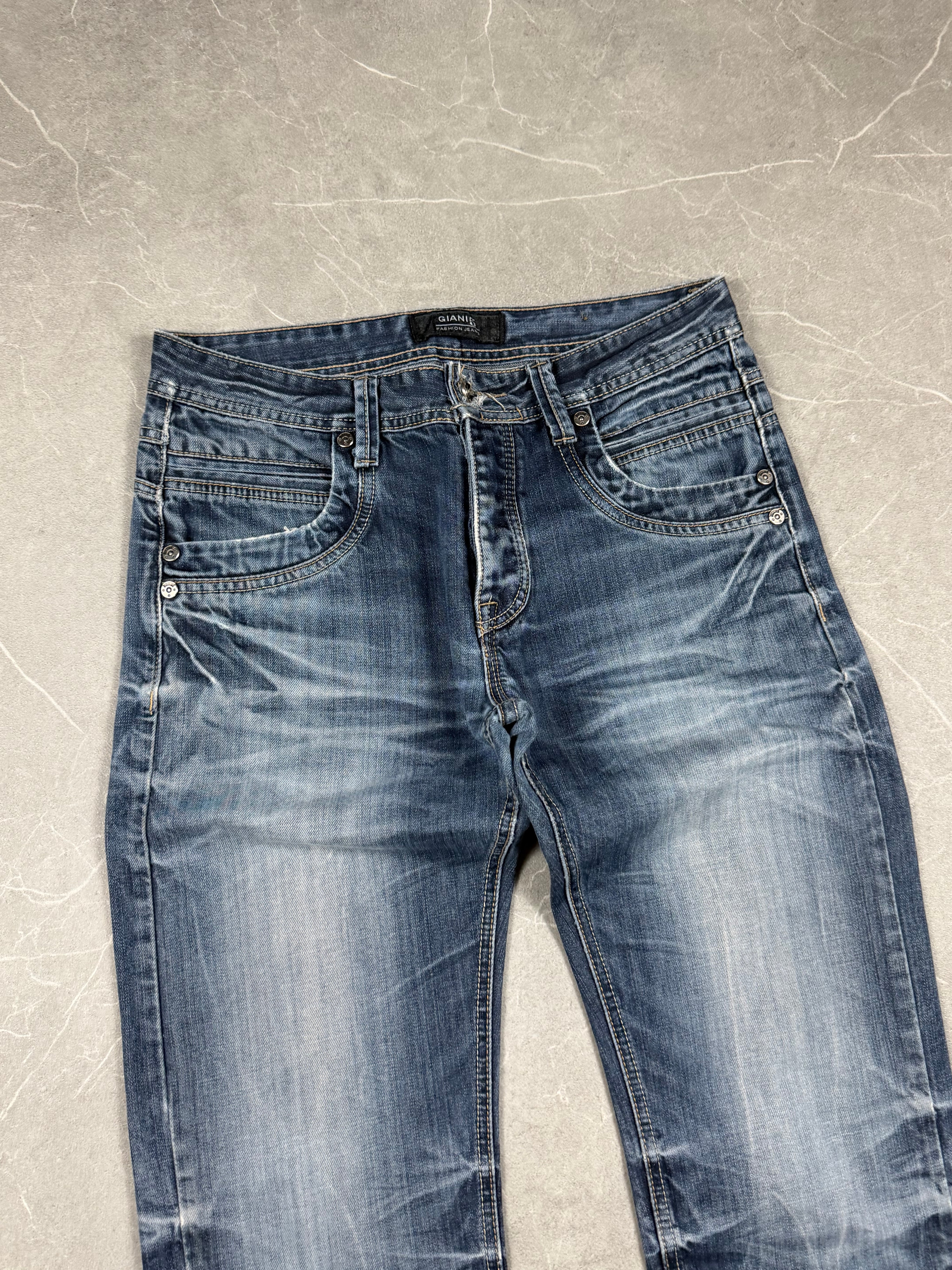 Vintage washed Slim/Straight Jeans (S)