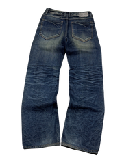 Crazy washed Straight Jeans (XS-S)