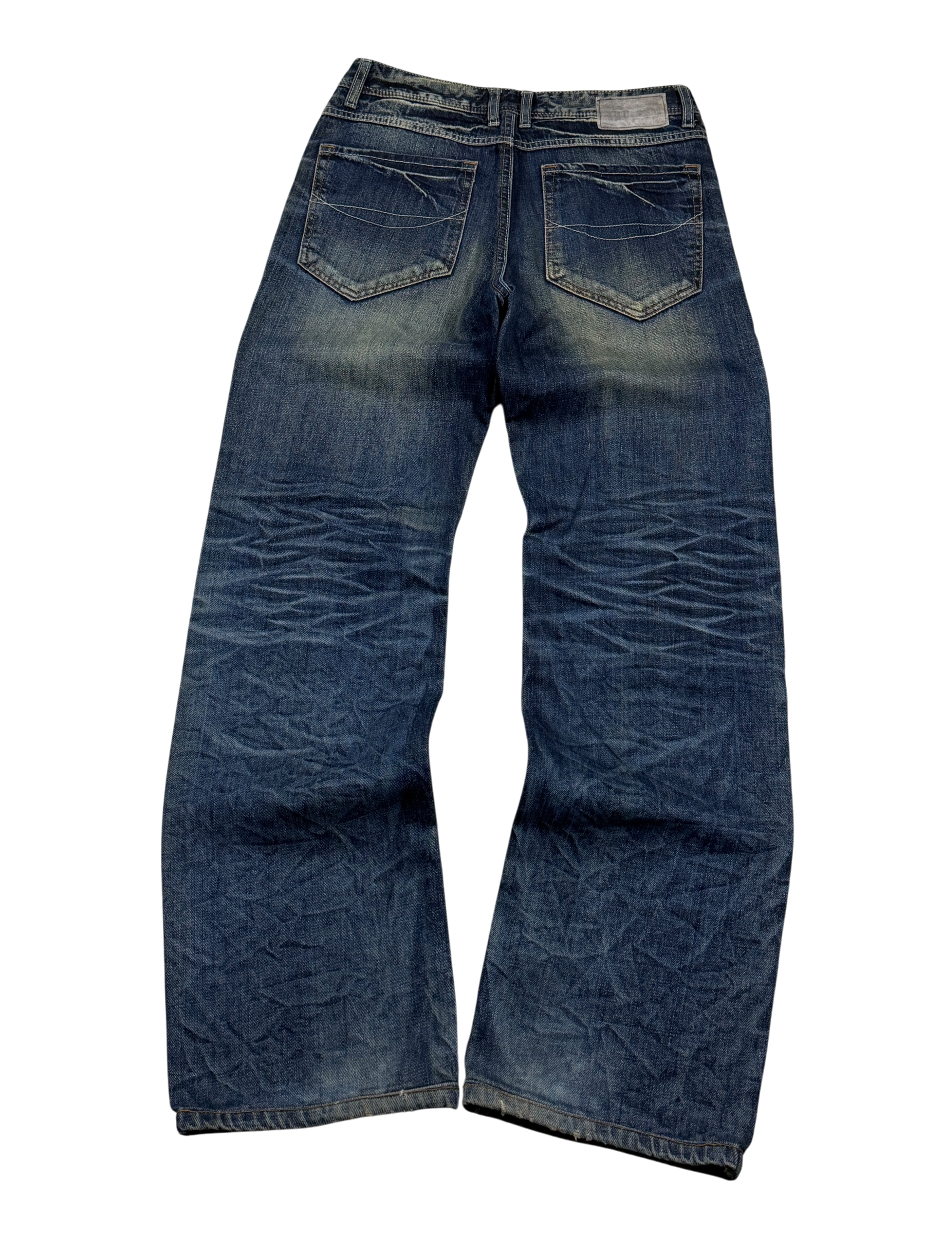 Crazy washed Straight Jeans (XS-S)