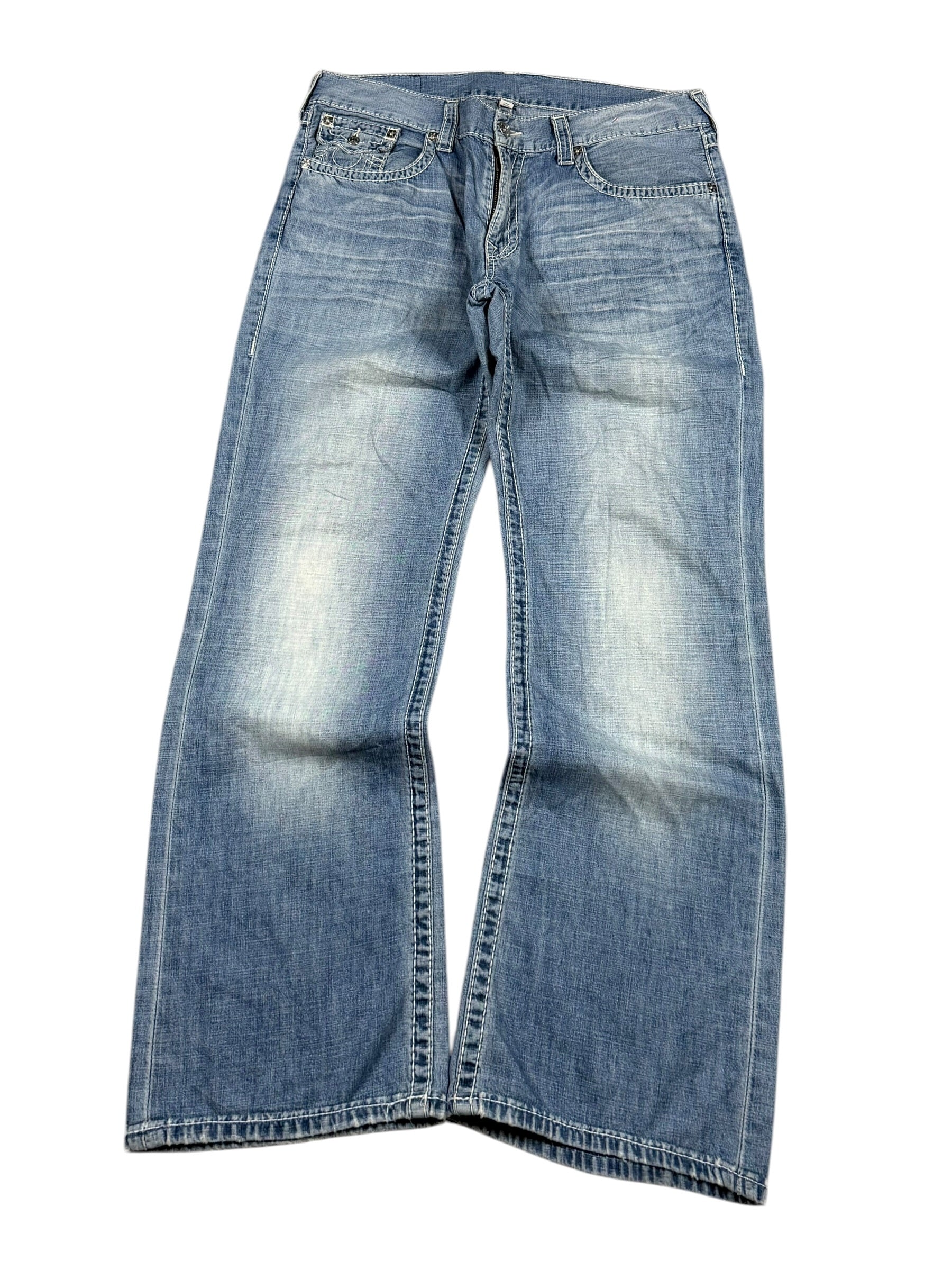 True Religion Washed Bootcut Jeans (L)