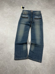 Armani Italia Big Logo Bootcut Jeans (M-L)