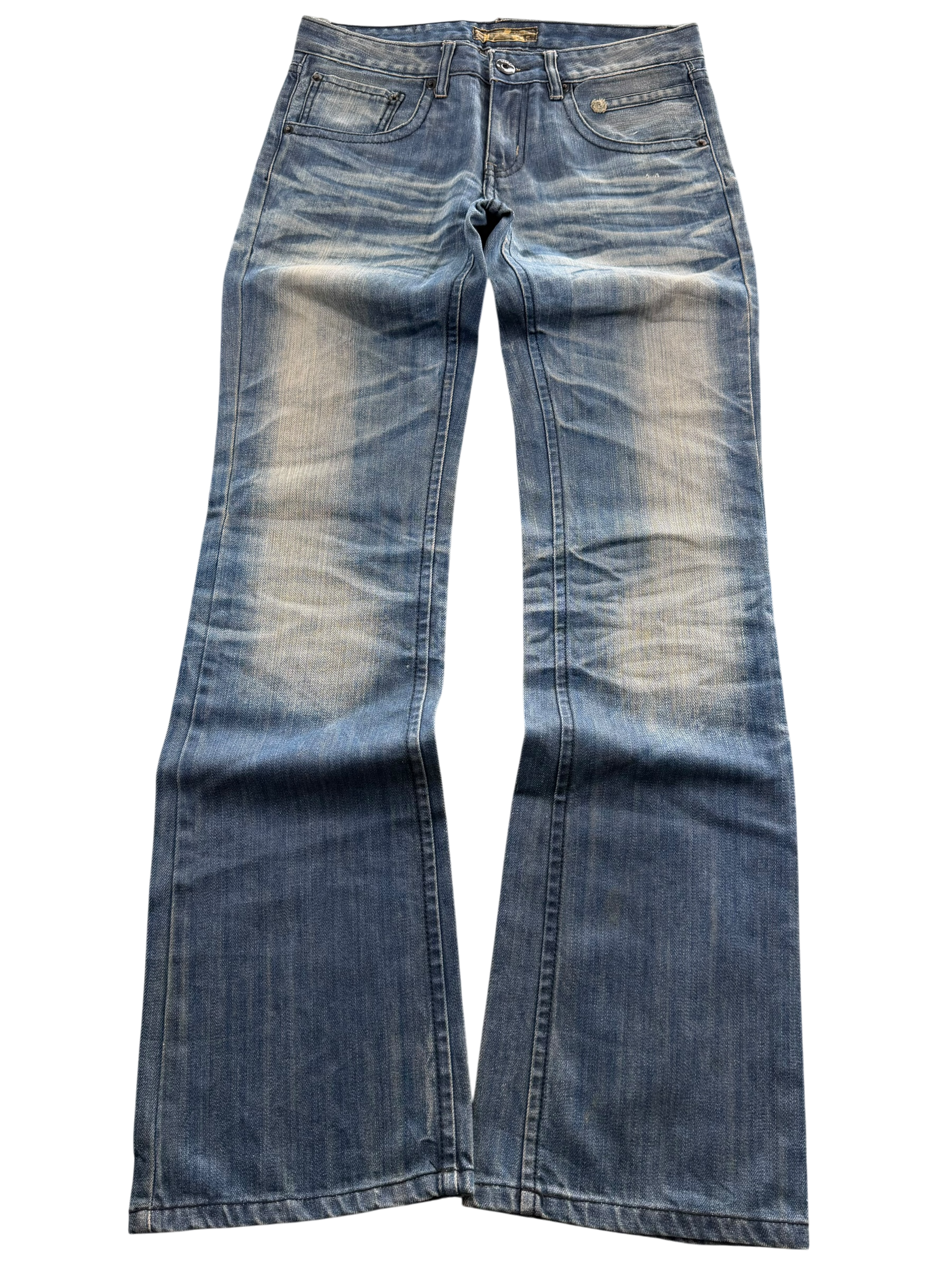Washed Bootcut Jeans (XS-S)