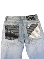 Armani vintage Big Logo Bootcut Jeans (M-L)