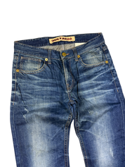 Washed Straight Jeans (S)