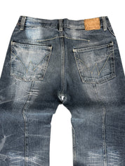 Vintage Washed Straight-Fit Jeans (S)