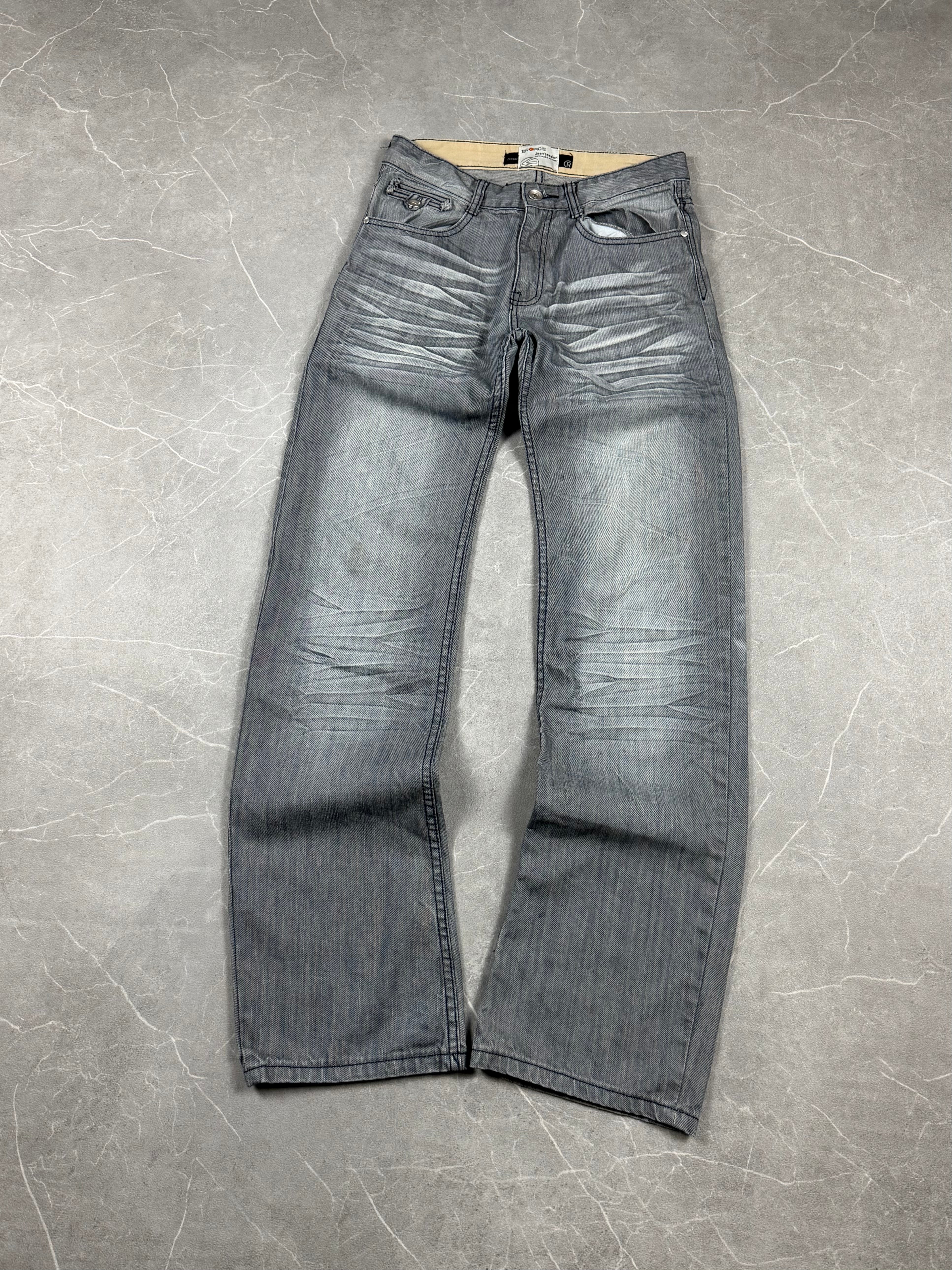 Vintage washed Straight Jeans (S)