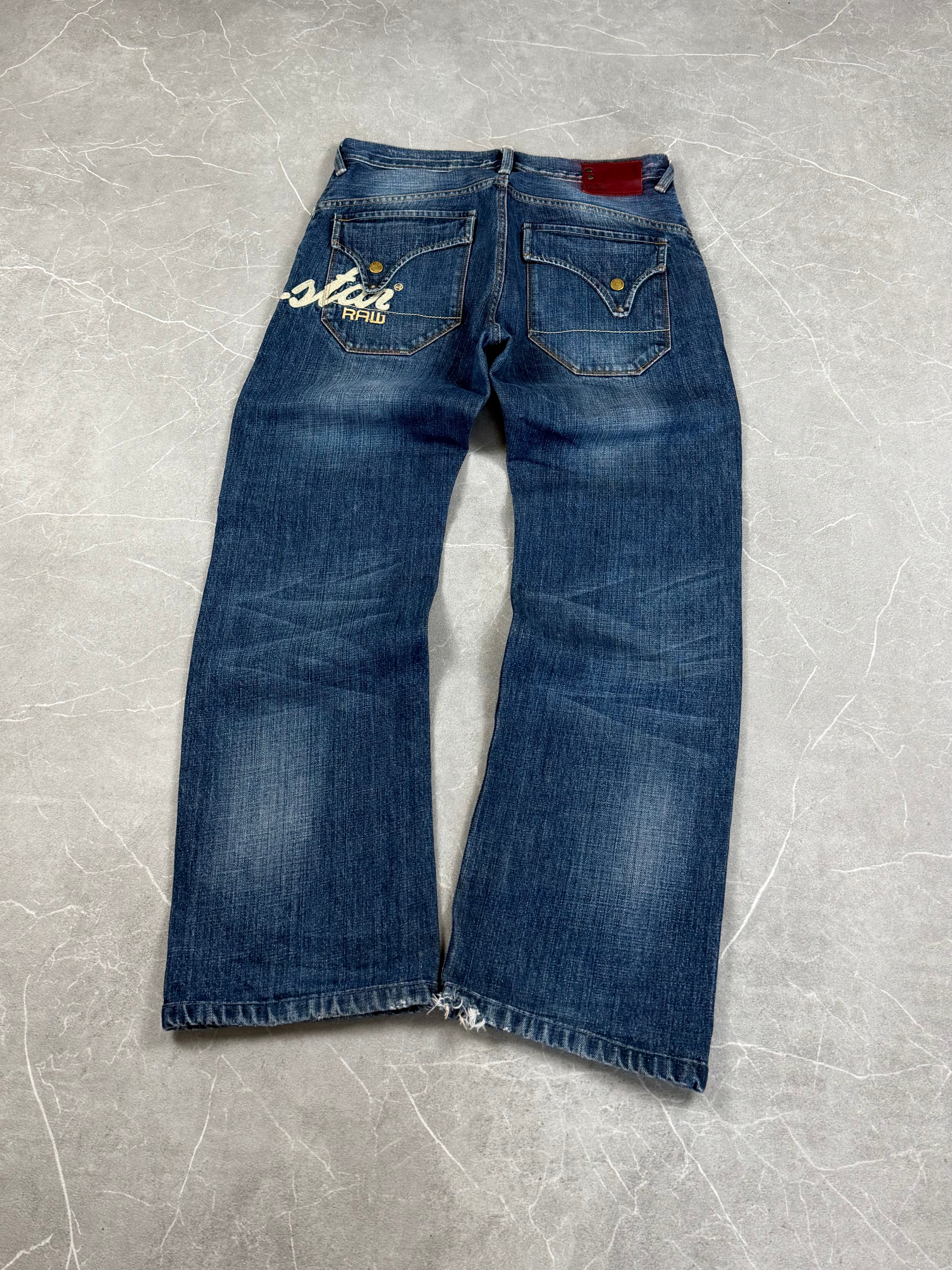 G-Star Logo Bootcut Jeans (S)