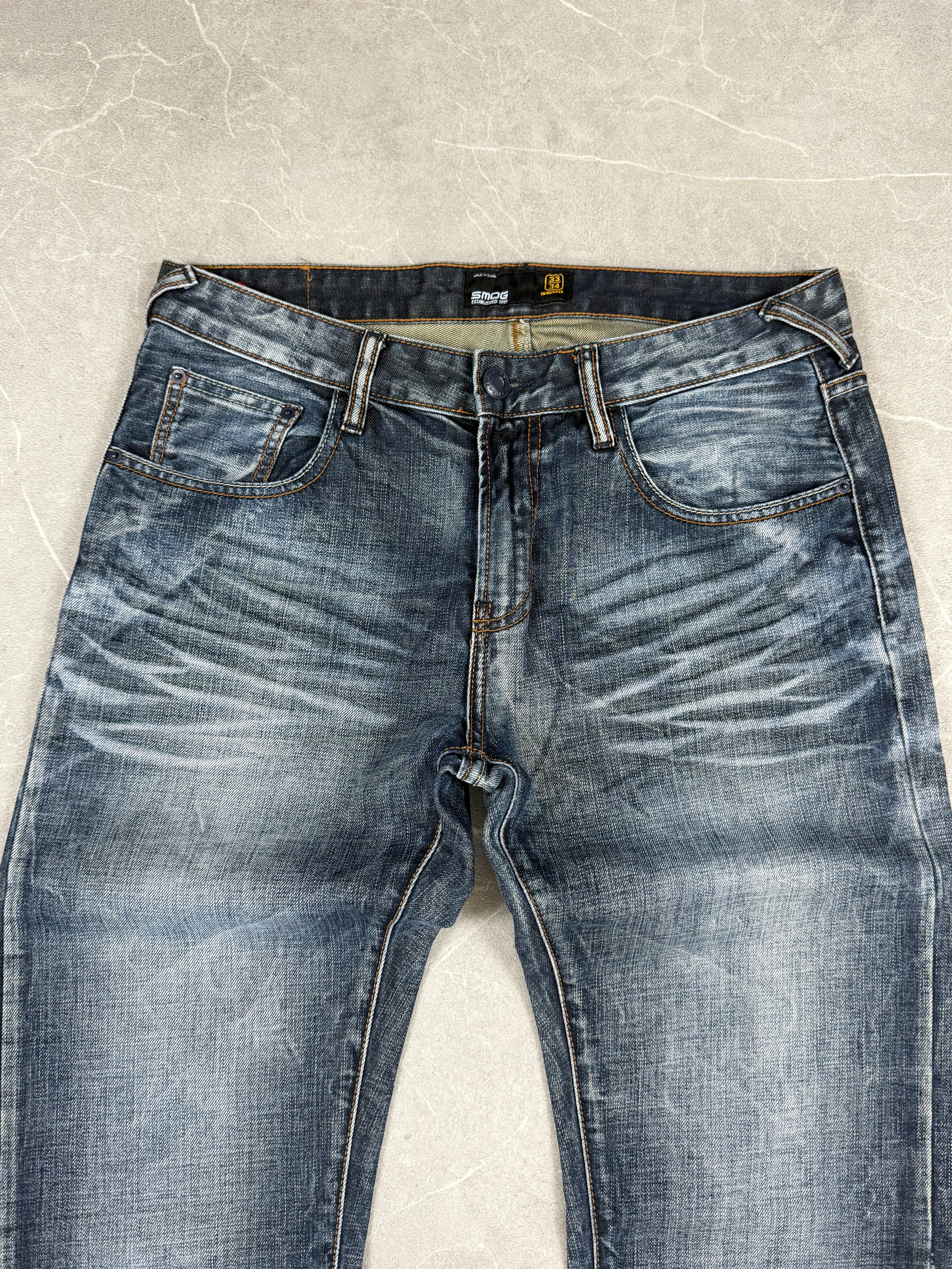 Vintage washed Straight-Fit Jeans (M-L)