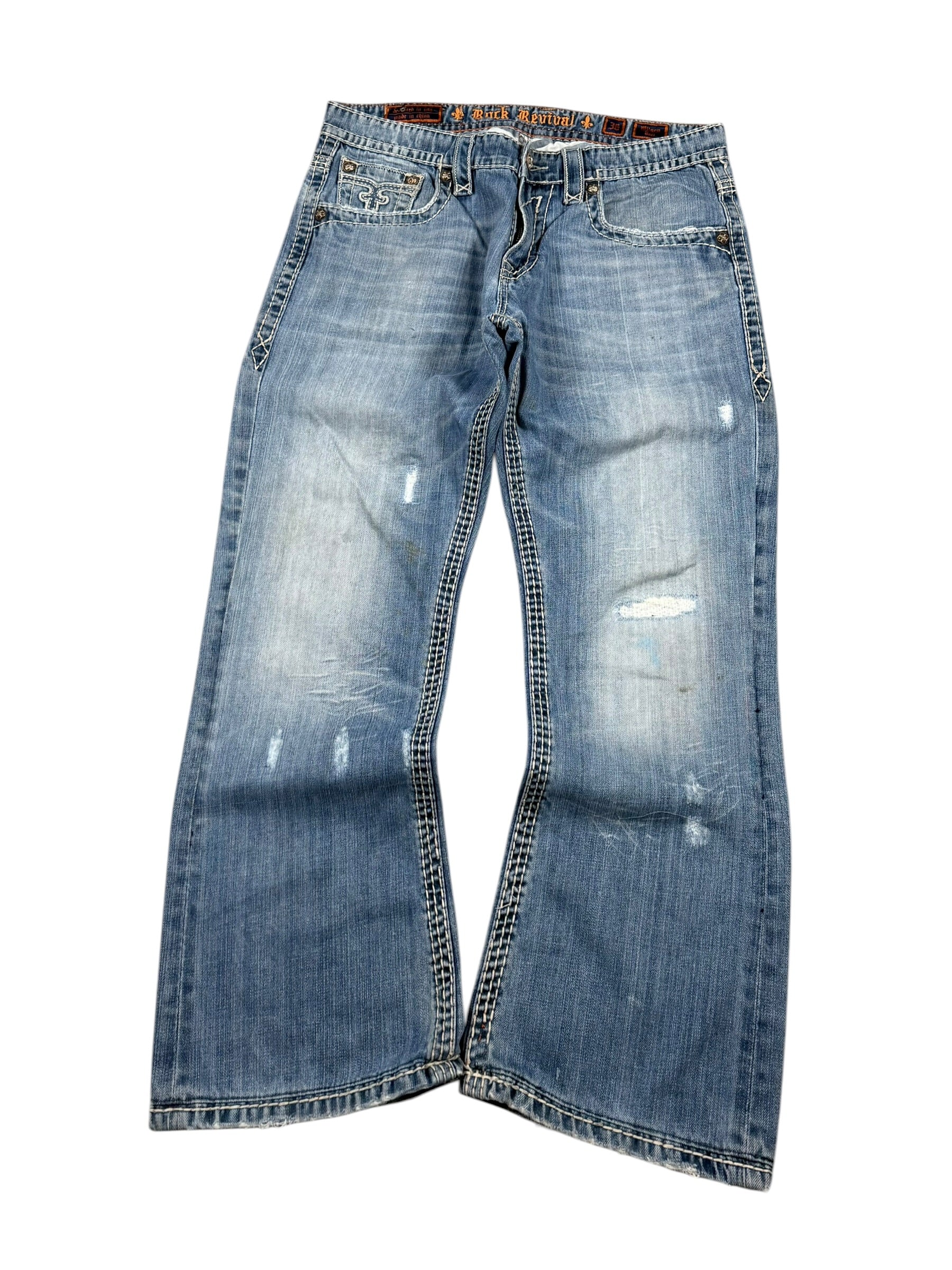Rock Revival Baggy/Bootcut Jeans (M)