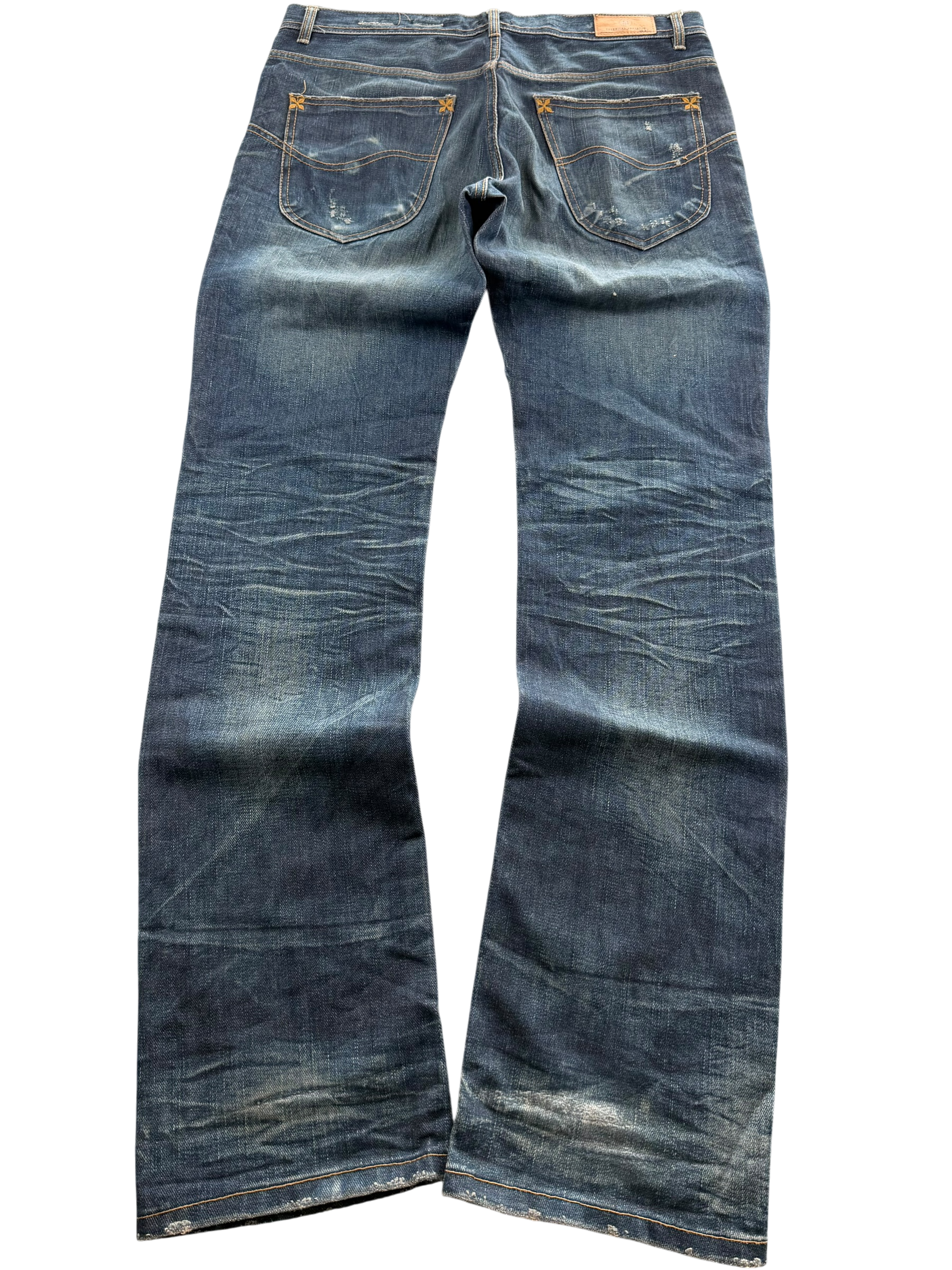 Washed Vintage Straight Jeans (M-L)