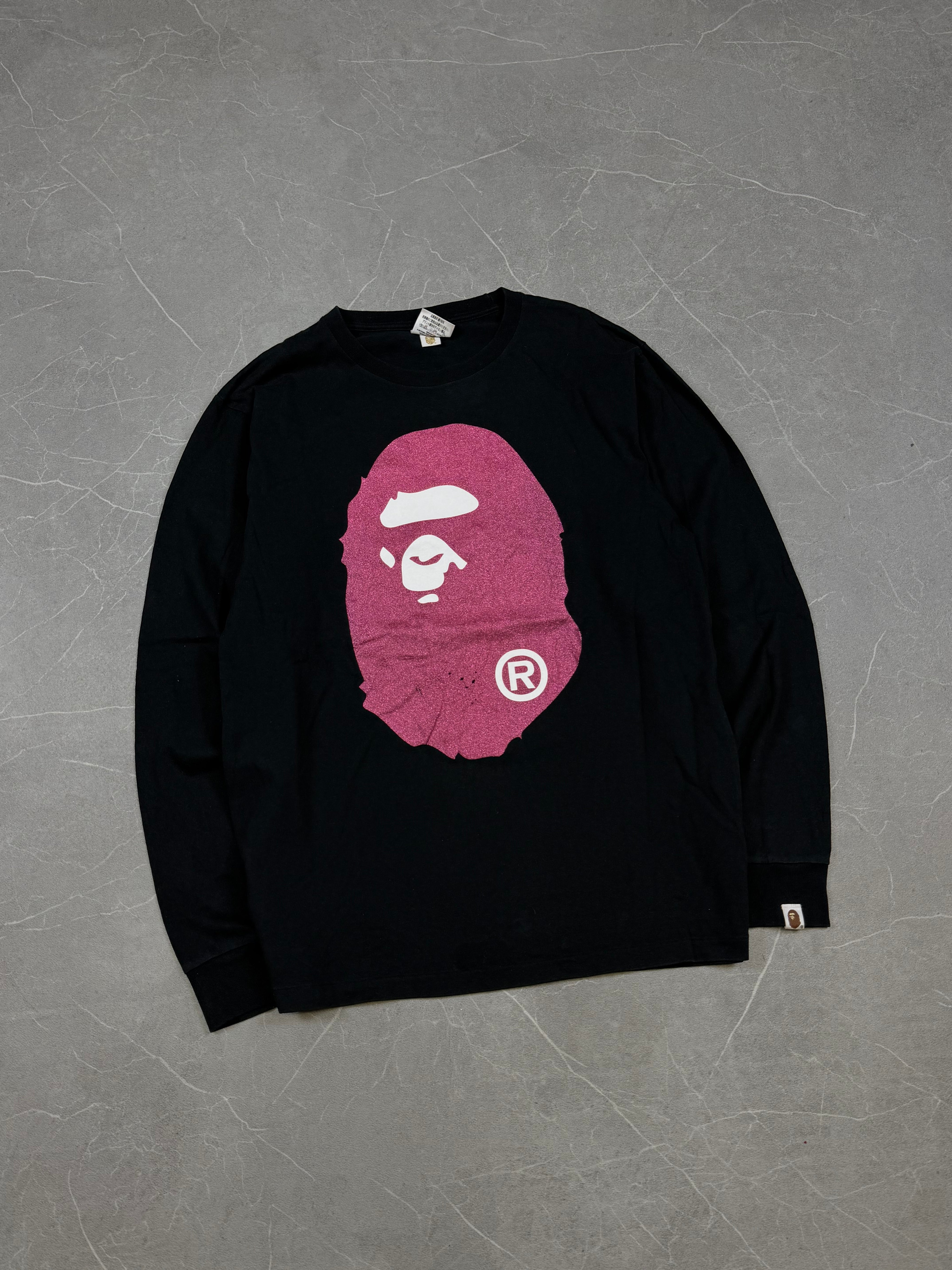 Bape Big Ape Head Shiny Long Sleeve (L)