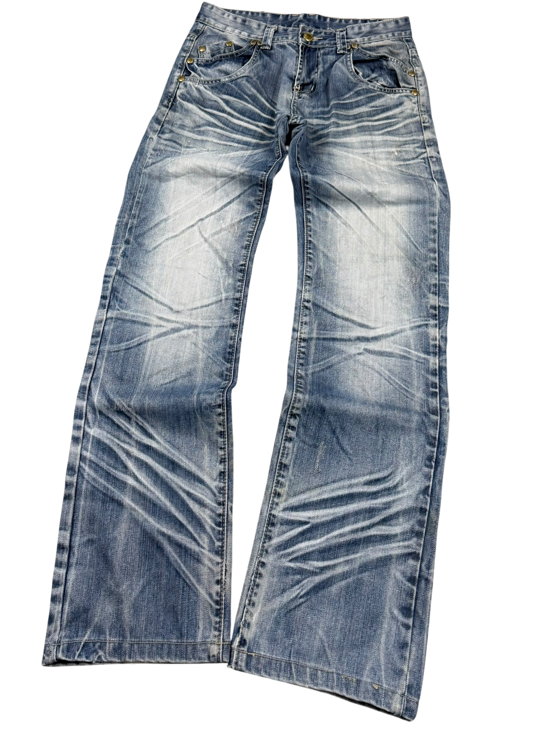 Ultra Washed Bootcut Jeans (XS-S)