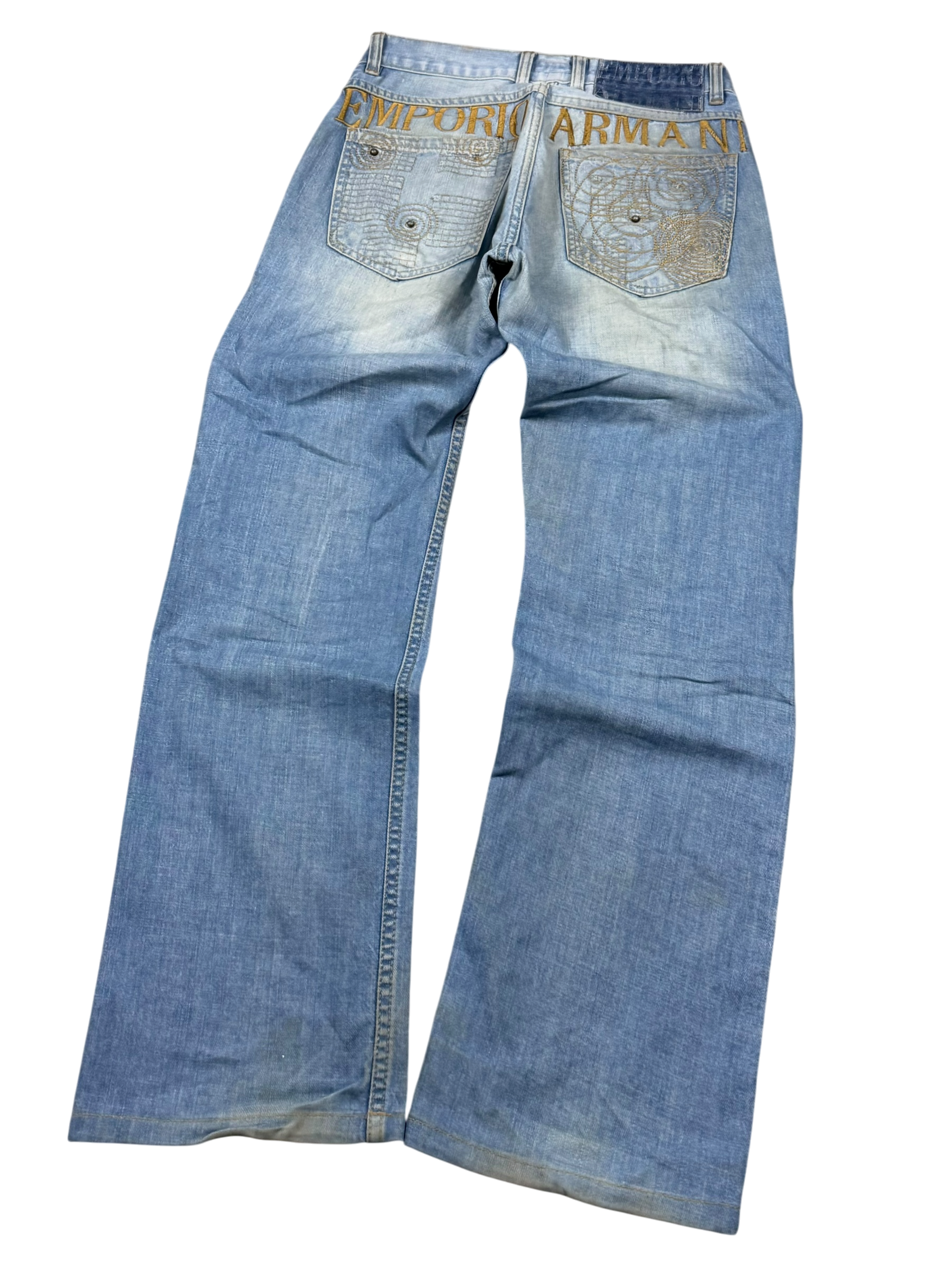 Armani Big Logo Straight-Fit Jeans (XS)