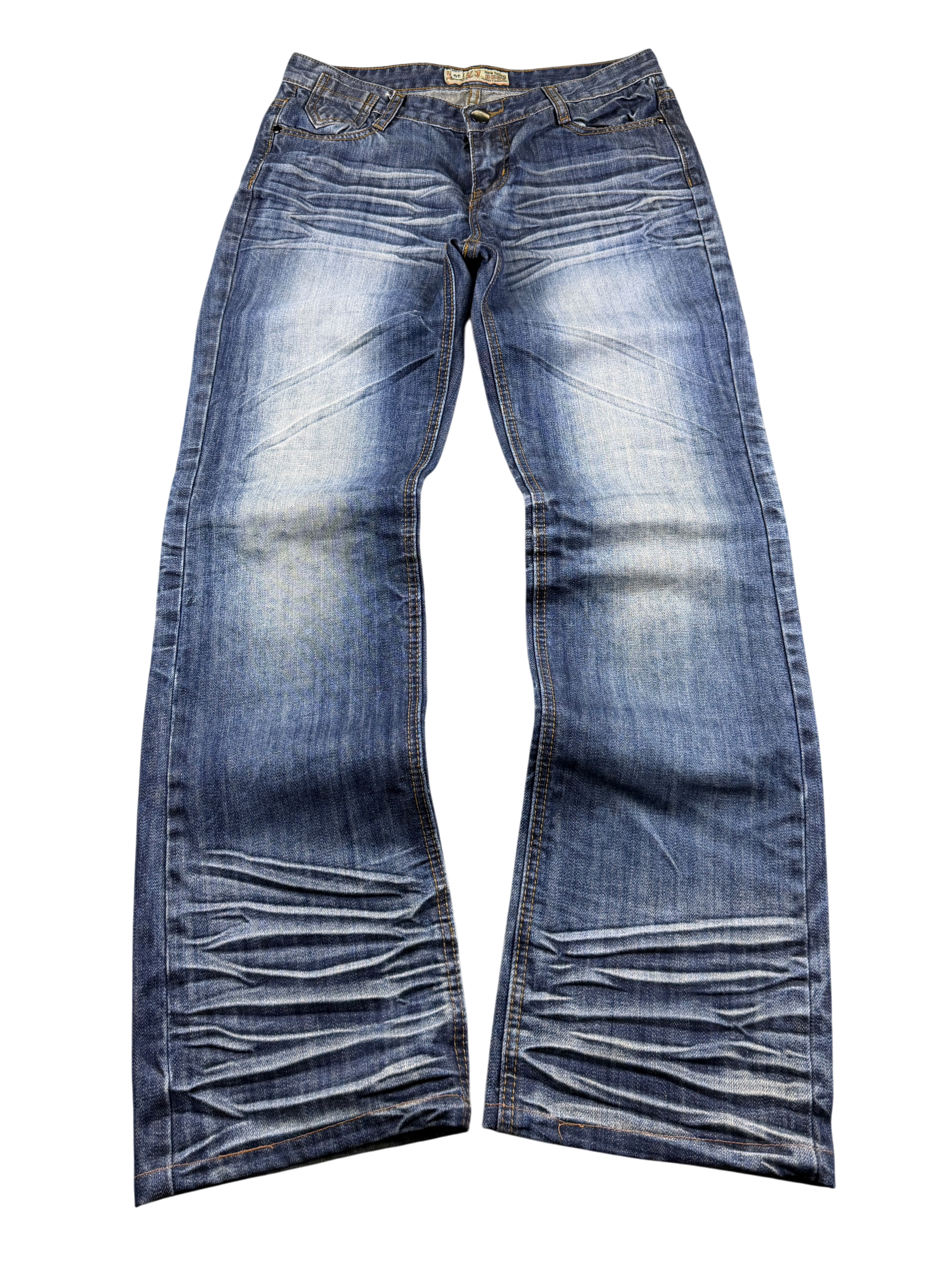 Crazy washed Straight Jeans (XS)