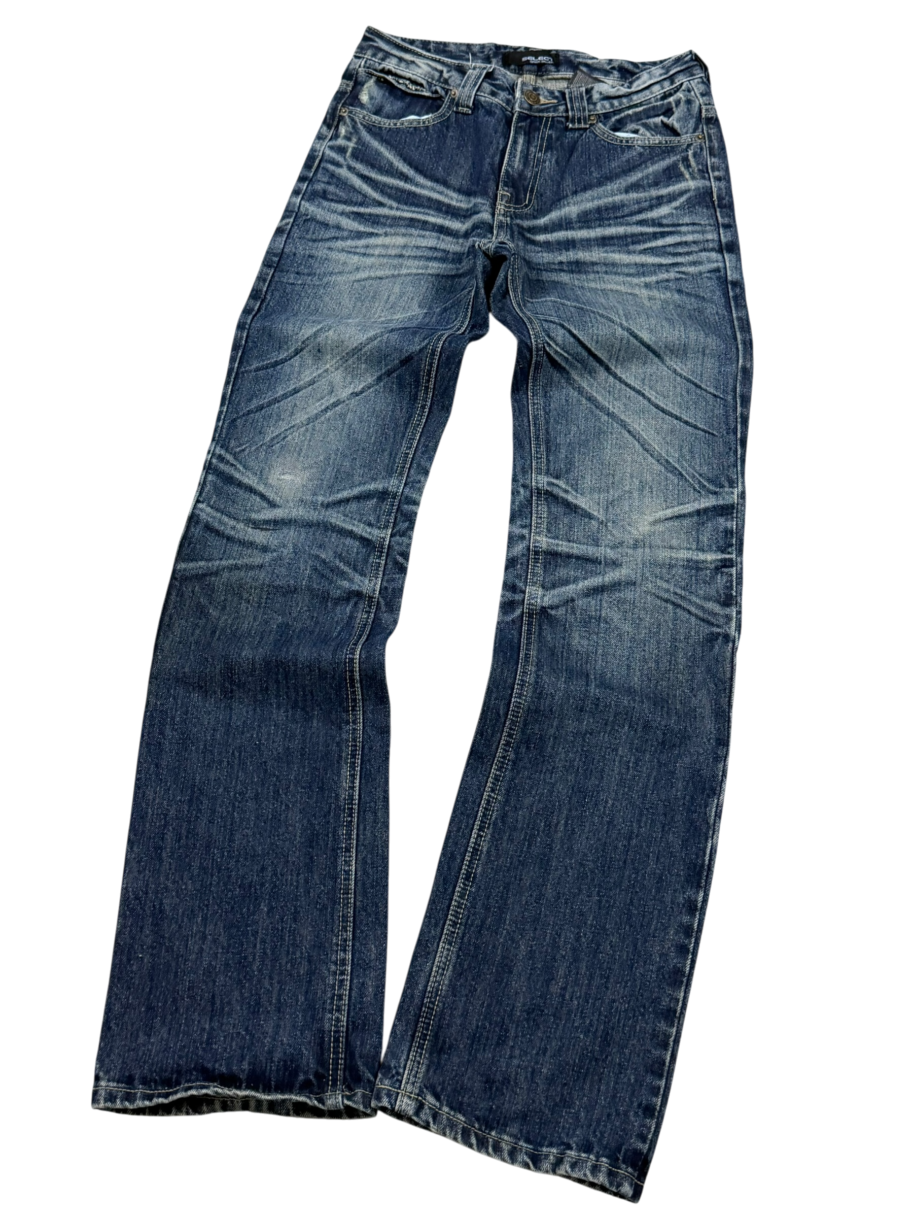 Washed Slim-Fit Jeans (XS-S)