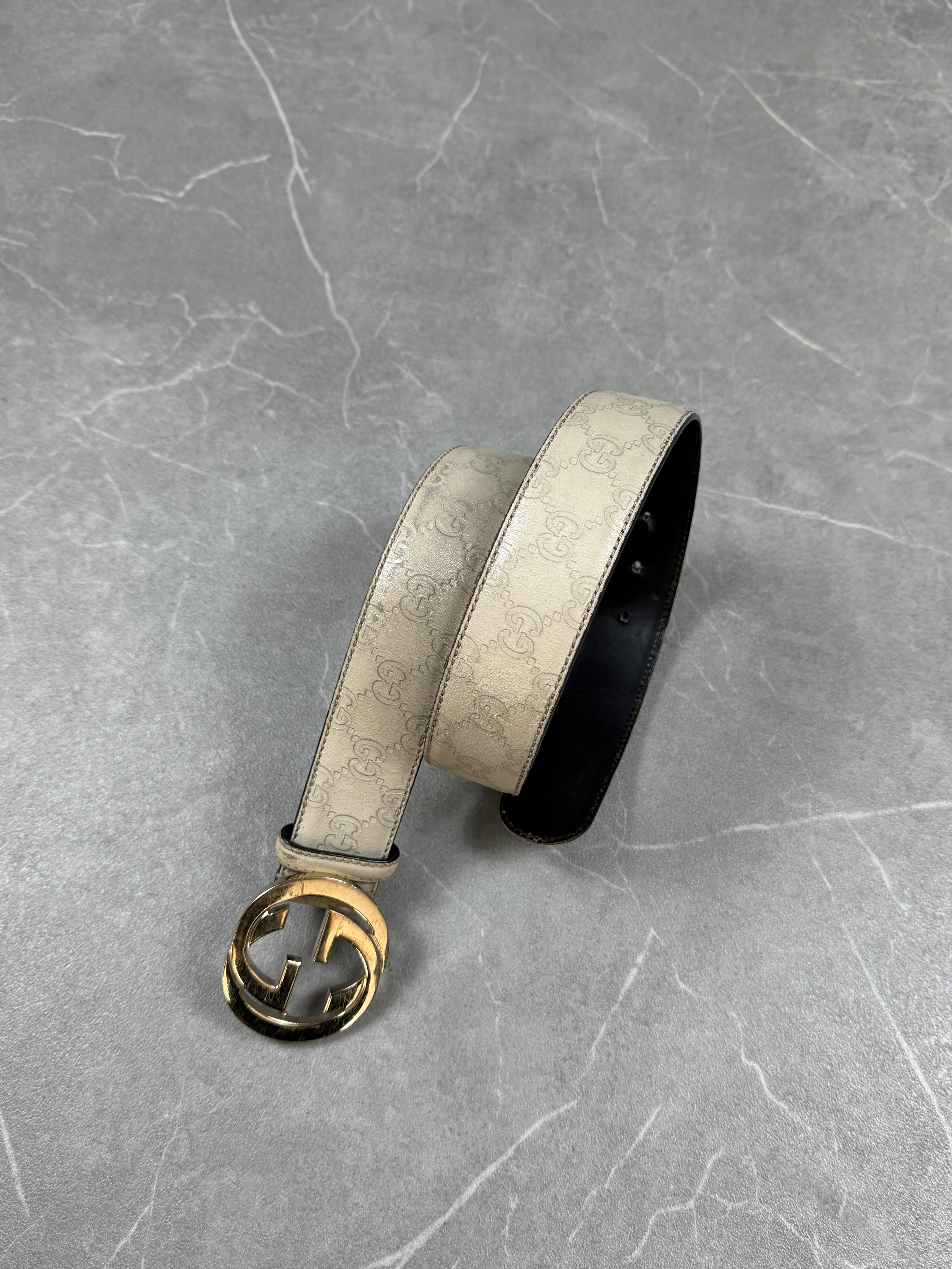 Gucci GG Monogram Belt (90cm)