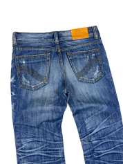 Crazy Washed Straight Jeans (XS)