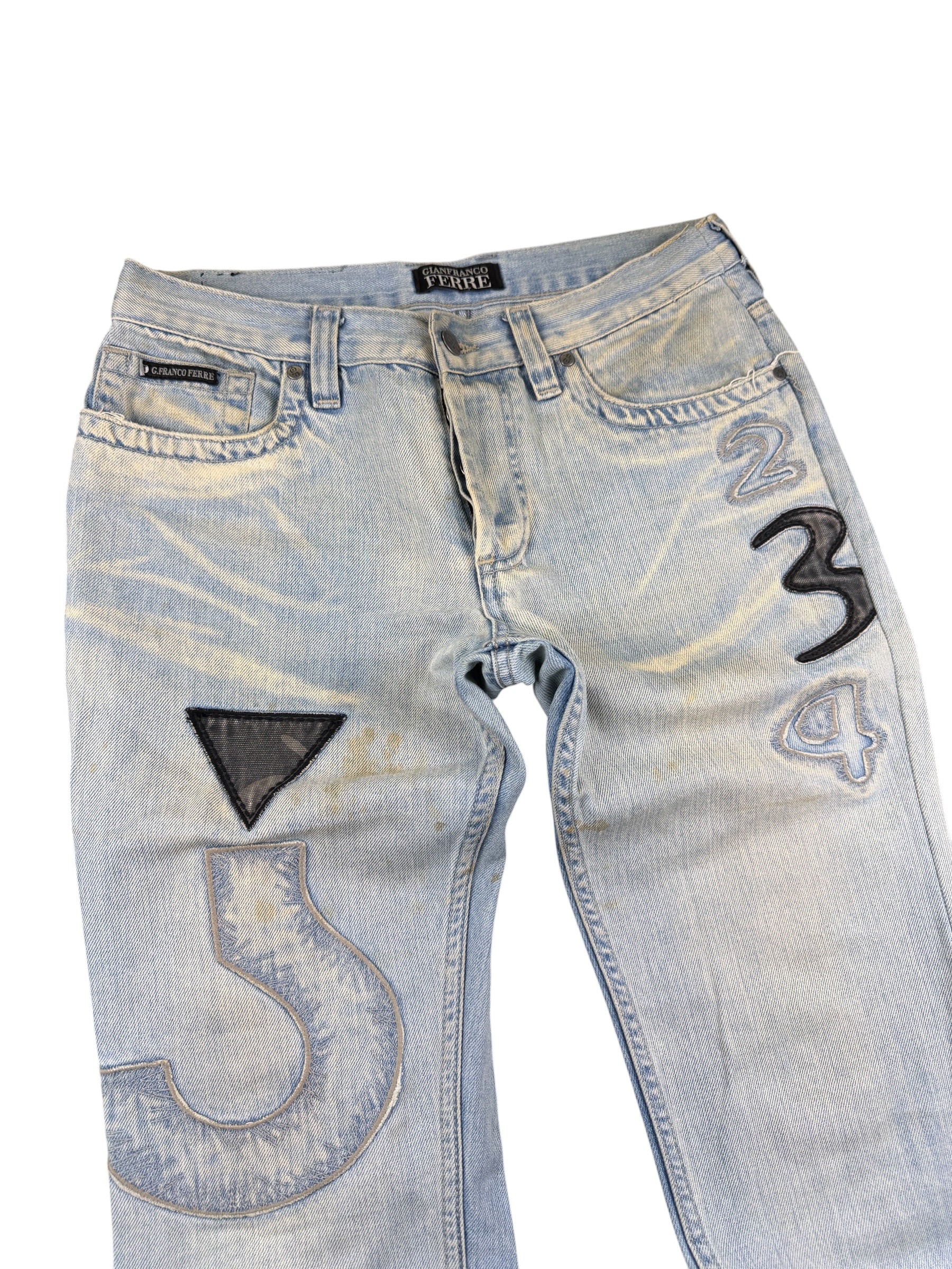 Ferre vintage Big Logo Straight Jeans (XS)